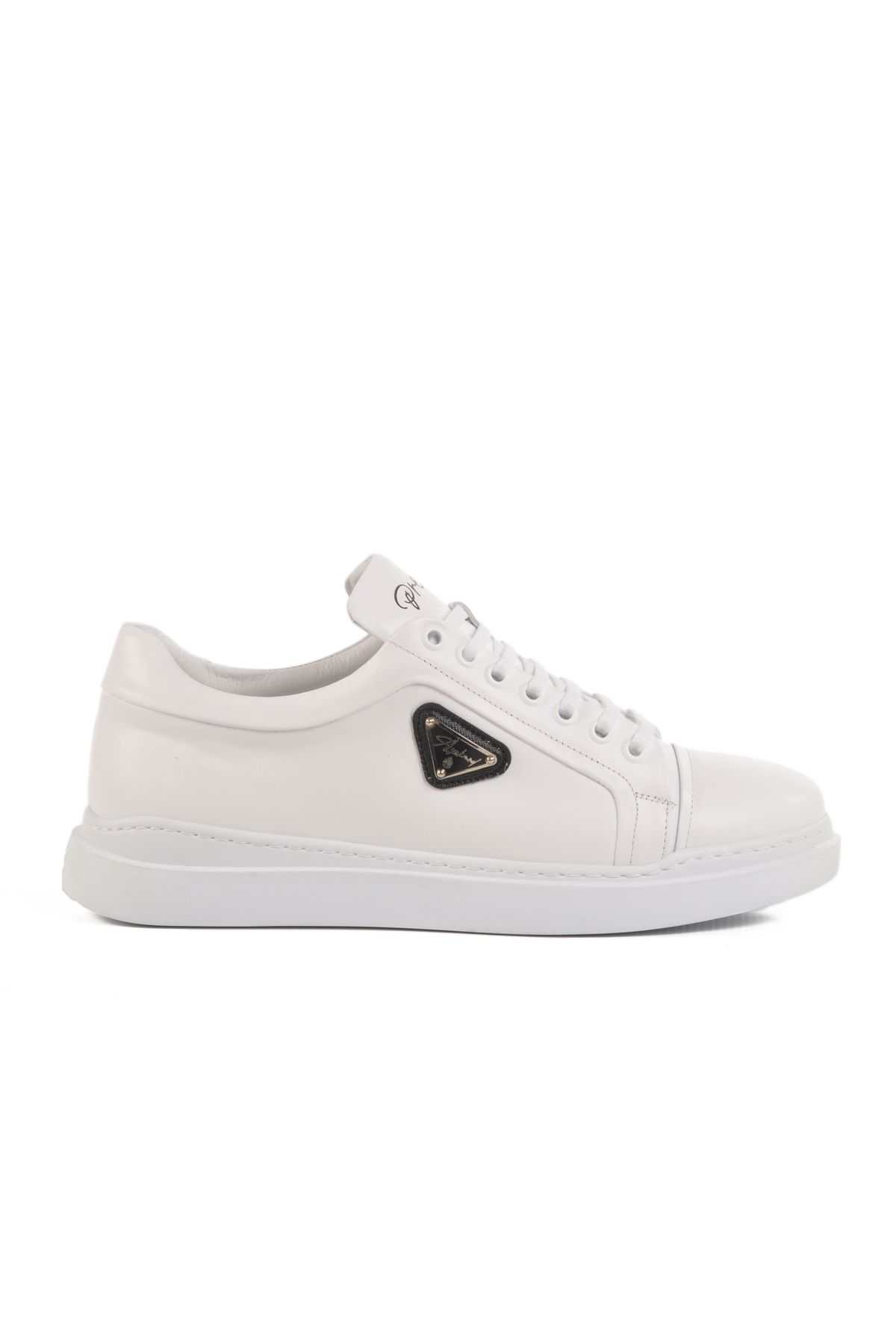 Aspor Beyaz Hakiki Deri Erkek Sneaker
