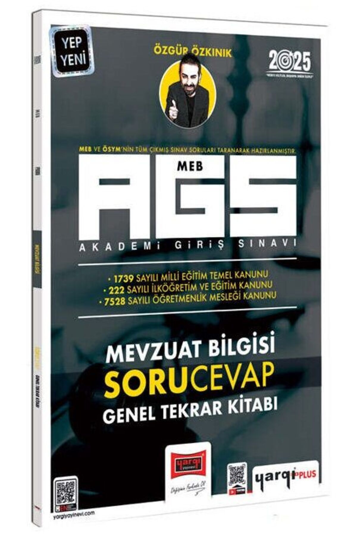 Yargı Yayınları Yargı 2025 MEB-AGS Mevzuat Bilgisi Soru Cevap Genel Tekrar Kitabı - Özgür Özkınık Yargı Yayınları