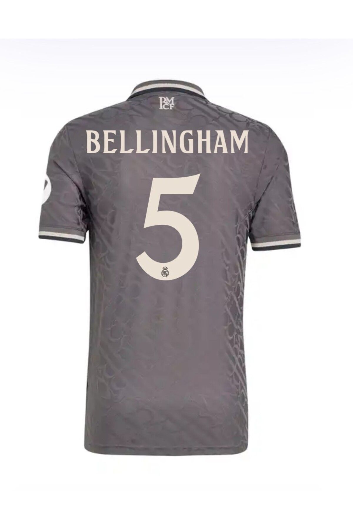 Atlas Global Real Madri'd Gri yakalı bellingham Yetişkin Futbol Forması 2024/25 Sezon
