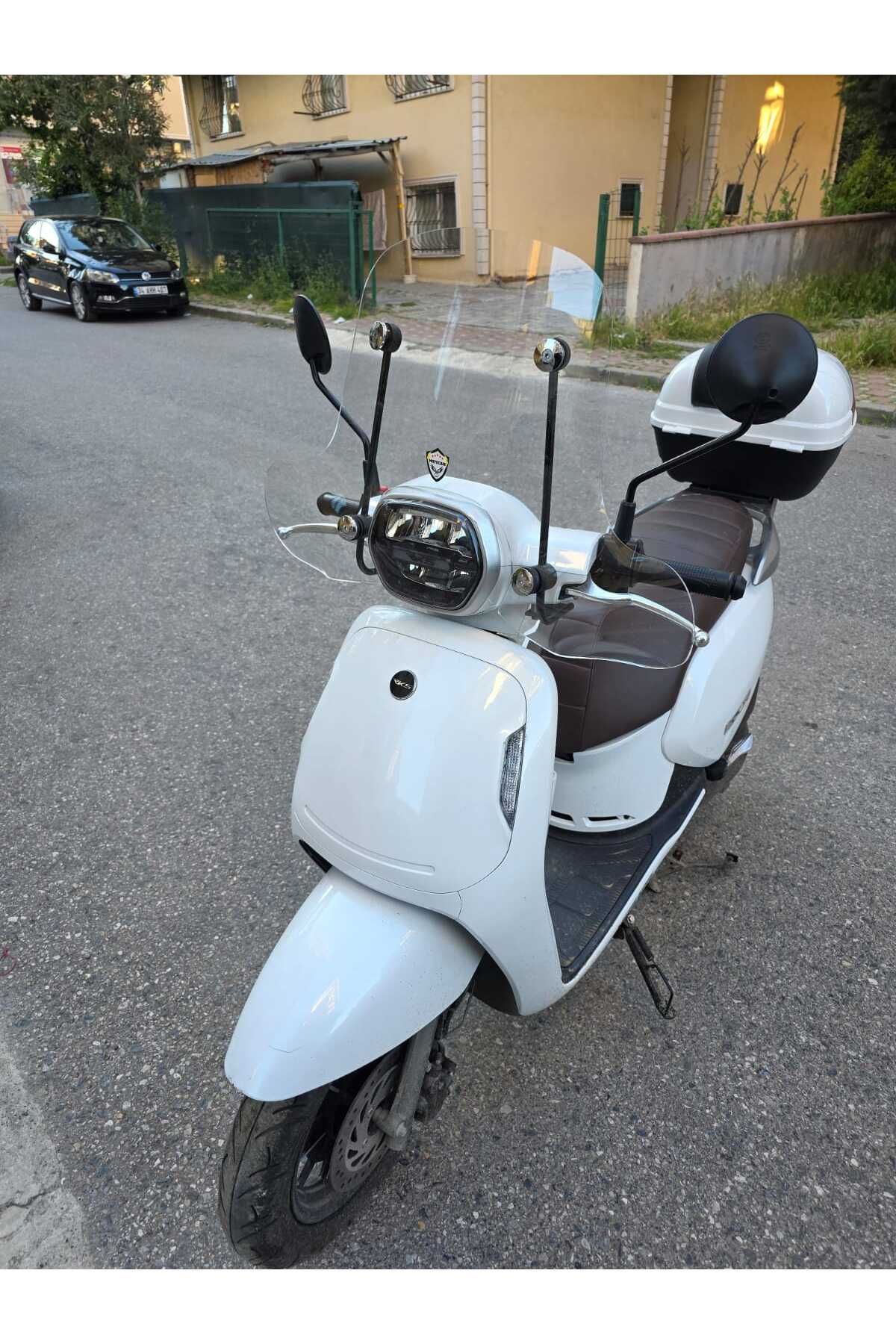 RKS VPS 125 Siperlik Ön Cam 2022-2025 Model 42cm Şeffaf Renkli 4mm