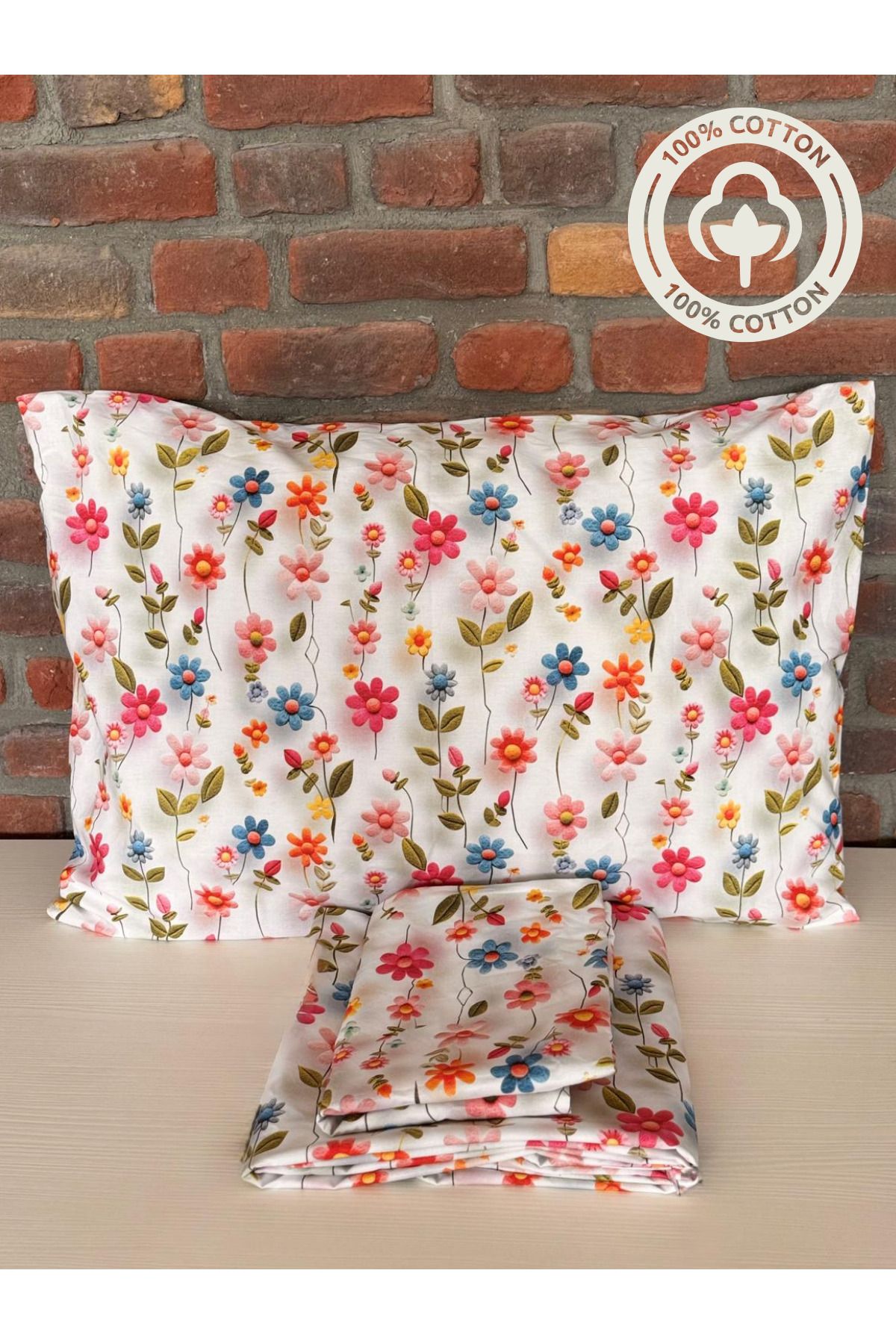 Sheri Home Tekstil Life Flowers Çift Kişilik Çarşaf Yastık Set 83 TelTY555565565688