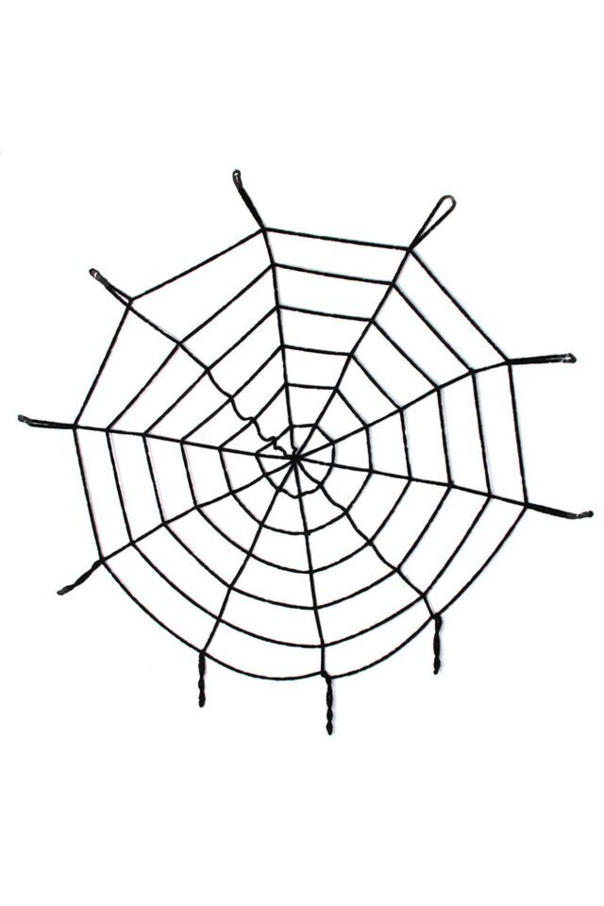 melfxxl eticaret Halloween Cadılar Bayramı Örümcek Ağ Dekor Siyah 1.5 Metre