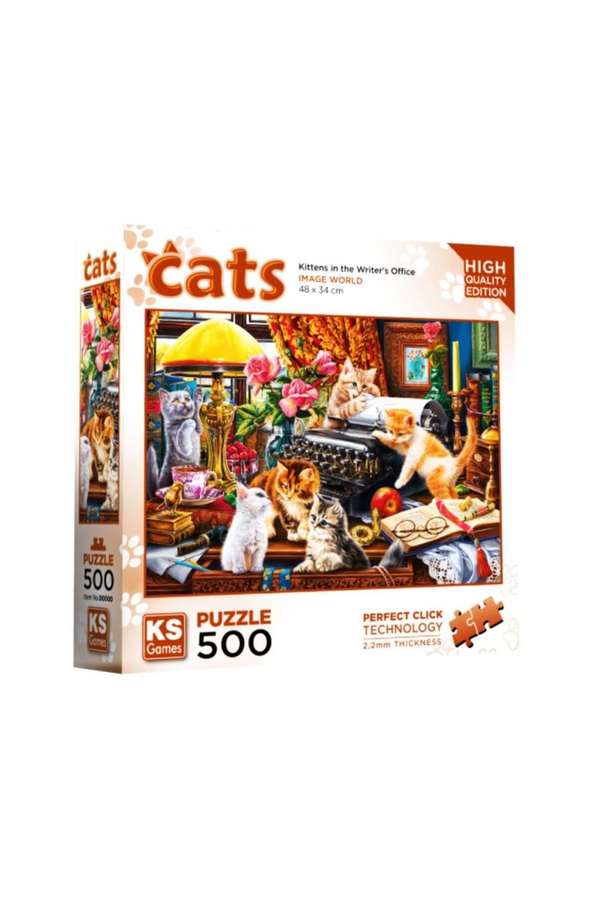 NessiWorld 20052 Kittens in the Writer s Office 500 Parça Puzzle