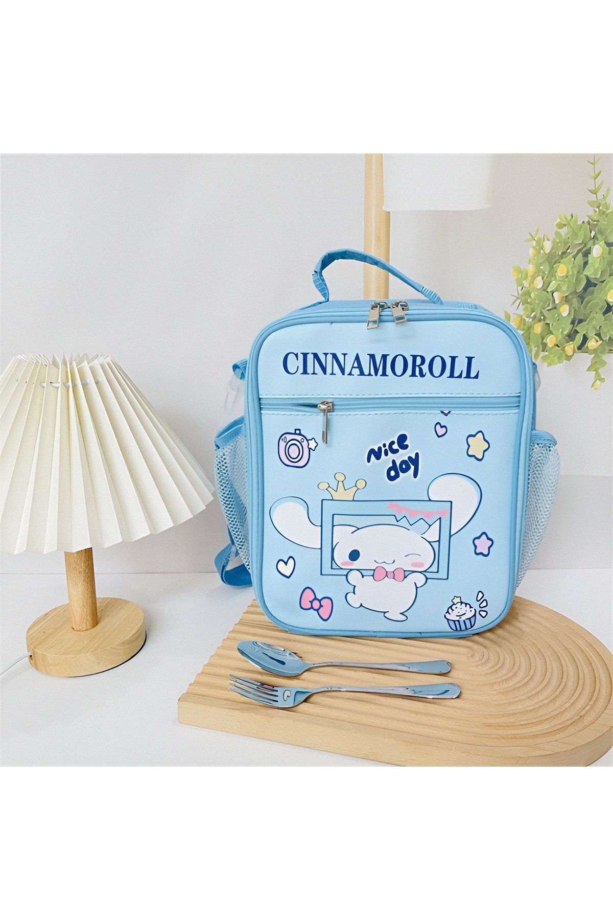 KumOziShop Sanrio Kuromi My Melody Cinnamoroll Boyundan Askılı Lüx Termal Beslenme Çantası