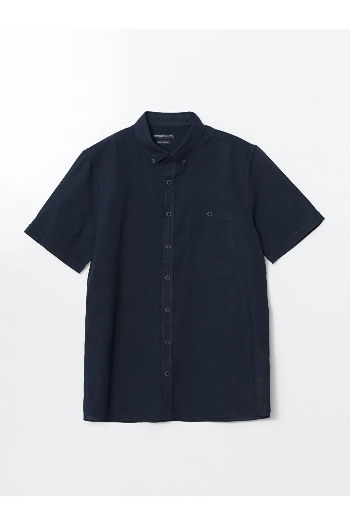 LC Waikiki Regular Fit Keten Karışımlı Erkek Gömlek