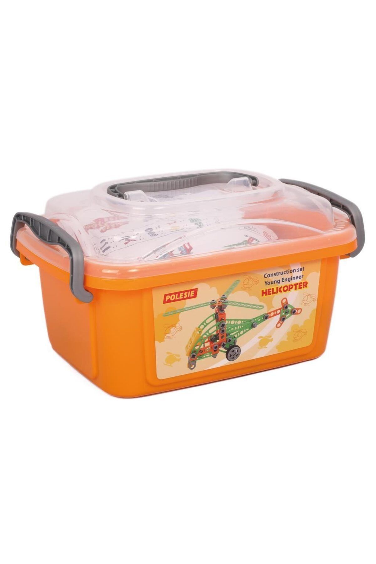 melfxxl eticaret Polesie Mucit Tasarımcılar Helikopter Seti 129 Parça - POL-83418 (Lisinya)