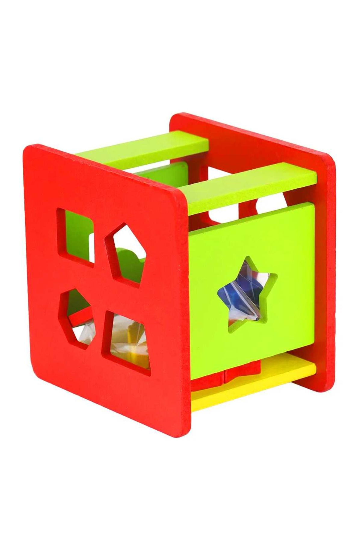 Play Wood AHŞAP EĞİTİCİ BUL TAK KÜP 6 RENK 12 PARÇA 18M+