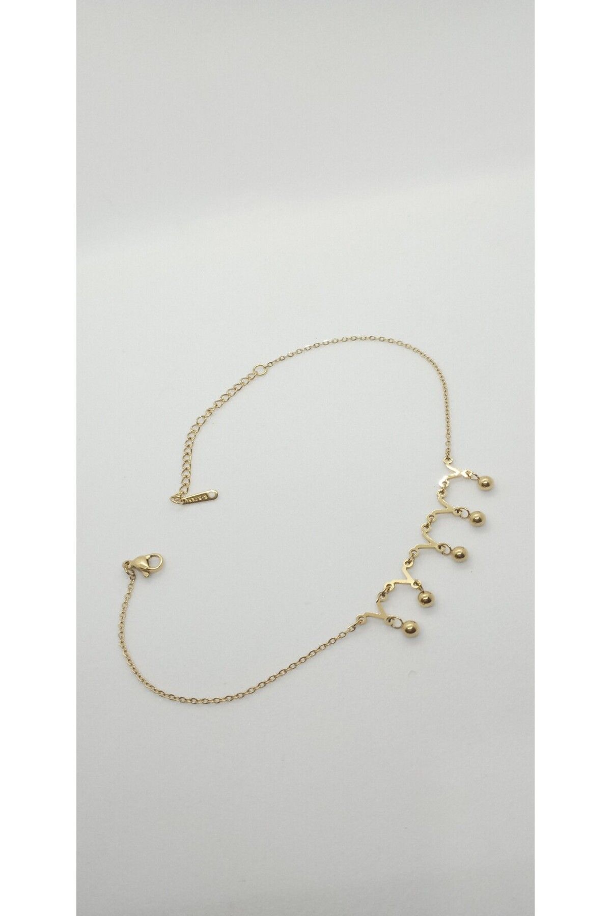 ndjewelry Gold Renk Topçuk Detay Sallantılı Halhal