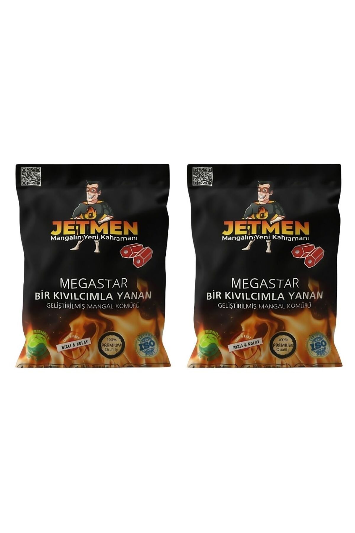 Jetmen PRO Geliştirilmiş Mangal Kömürü 2 Adet