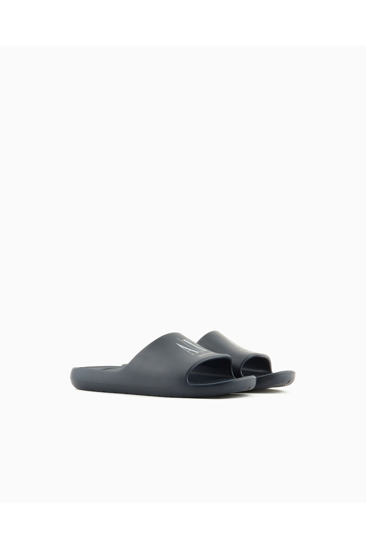 Armani Exchange-Men's Comfortable Flat Sole Ax Logo Navy Blue Slippers Xup012 Xv675-K487 2