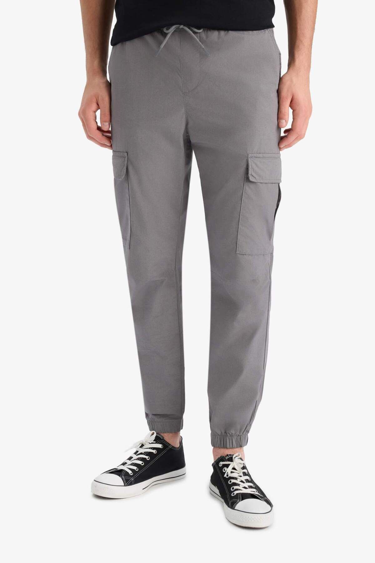 DeFacto %100 Pamuk Regular Kargo Cepli Yazlık Jogger Paraşüt Pantolon E2181AX25SM