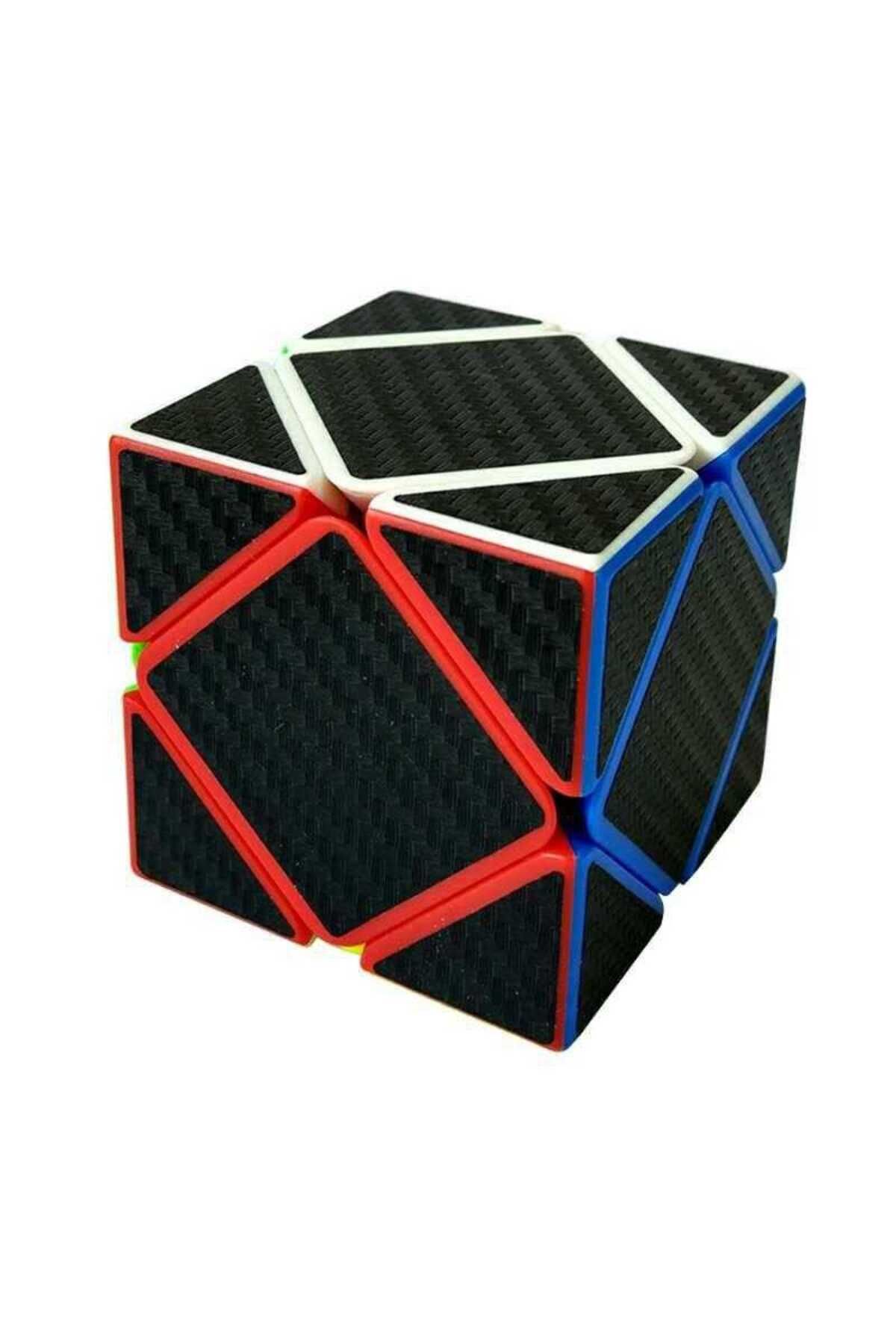 Kuzey PROFESYONEL NEW SKEWB SPEED CUBE CARBON FİBER KAPLAMA ZEKA KÜPÜ SABIR KÜPÜ SIRADIŞI TASARIM KÜP
