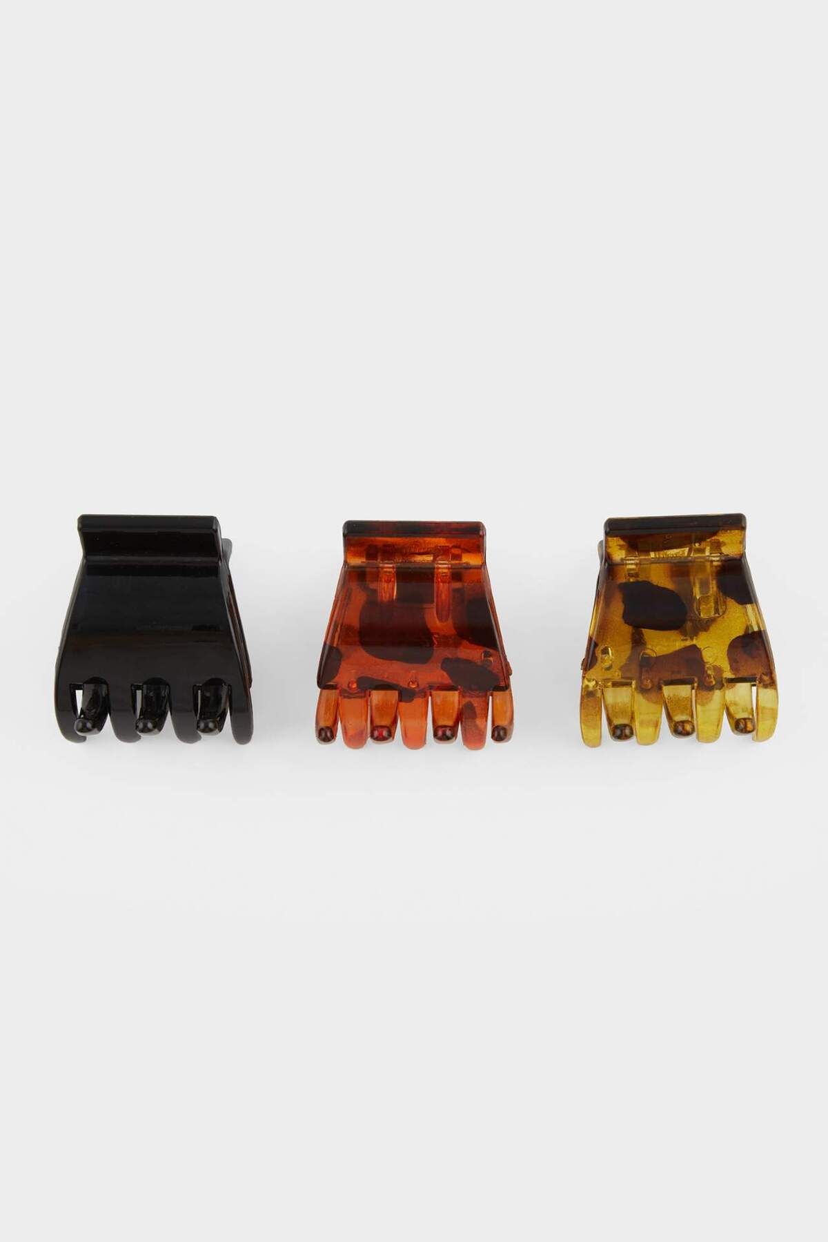 DeFacto Kadın 3lü Leoparlı Mini Mandal Toka F0773AXNS
