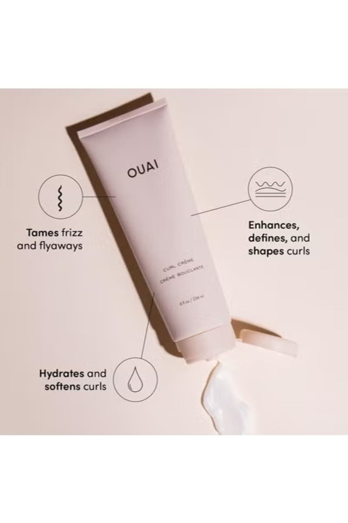 Ouai-Curl Crème 236ml - Frizz Control & Definition for All Curl Types 5