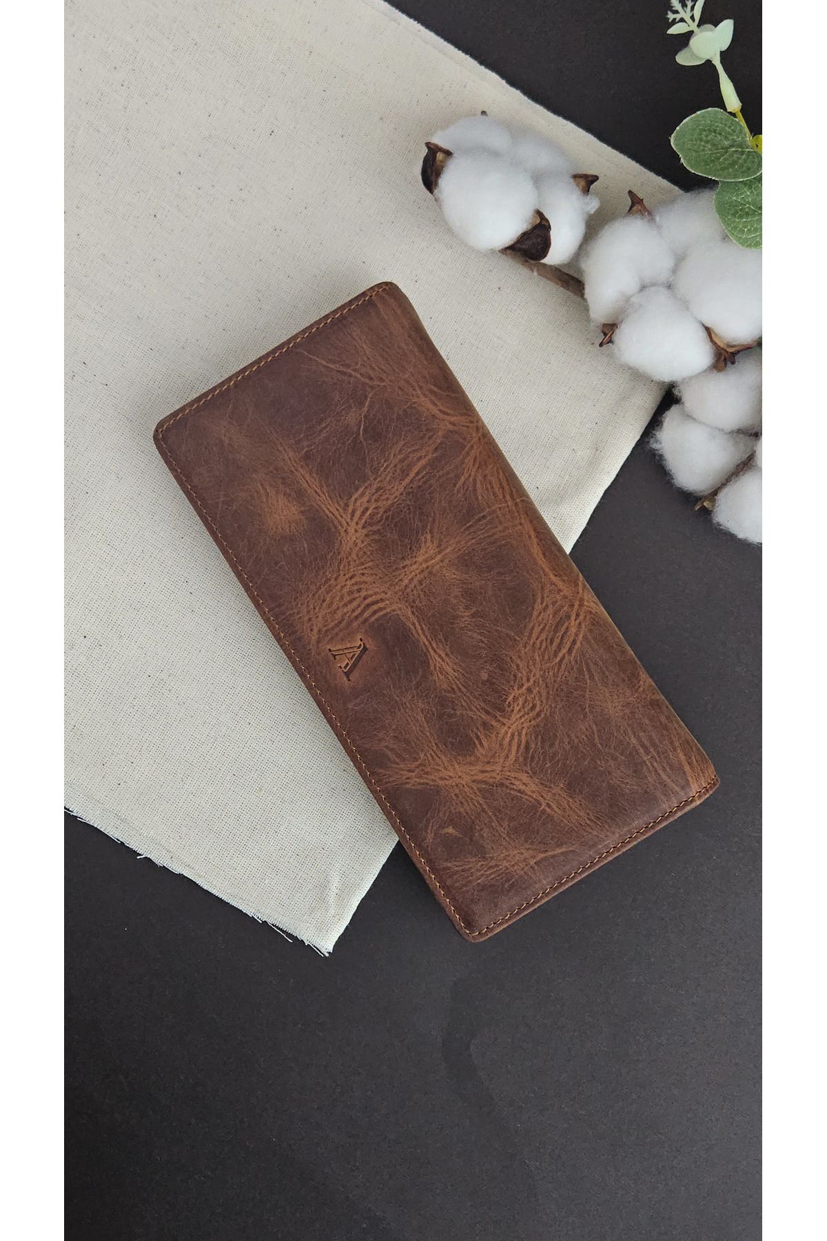 Aydın Deri Luxury Hakiki Deri Taba Cüzdan - Unisex Günlük& Hediye
