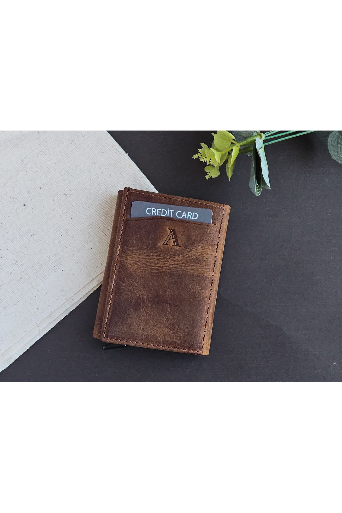 Aydin Wallets Hakiki Deri Mekanizmalı Taba Cüzdan - Unisex Günlük& Hediye