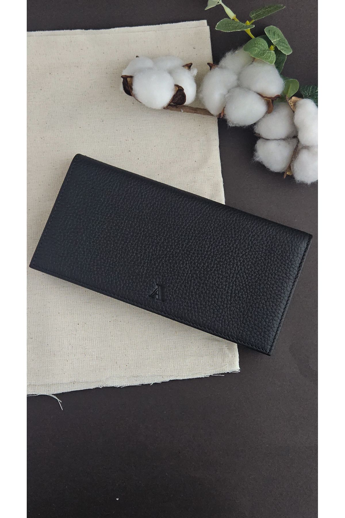 Aydın Deri Luxury Hakiki Deri Kartlıklı Siyah Cüzdan - Kadın Erkek Unisex Günlük& Hediye