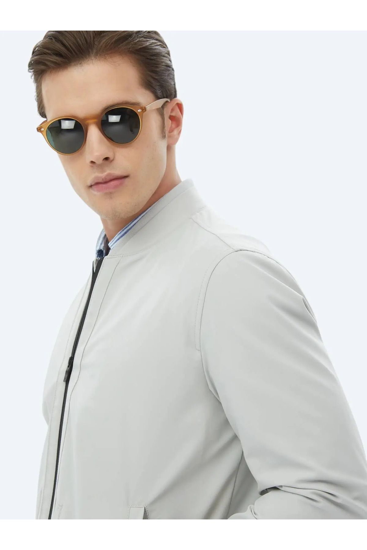 Kip-Stone Colored Woven Coat 7