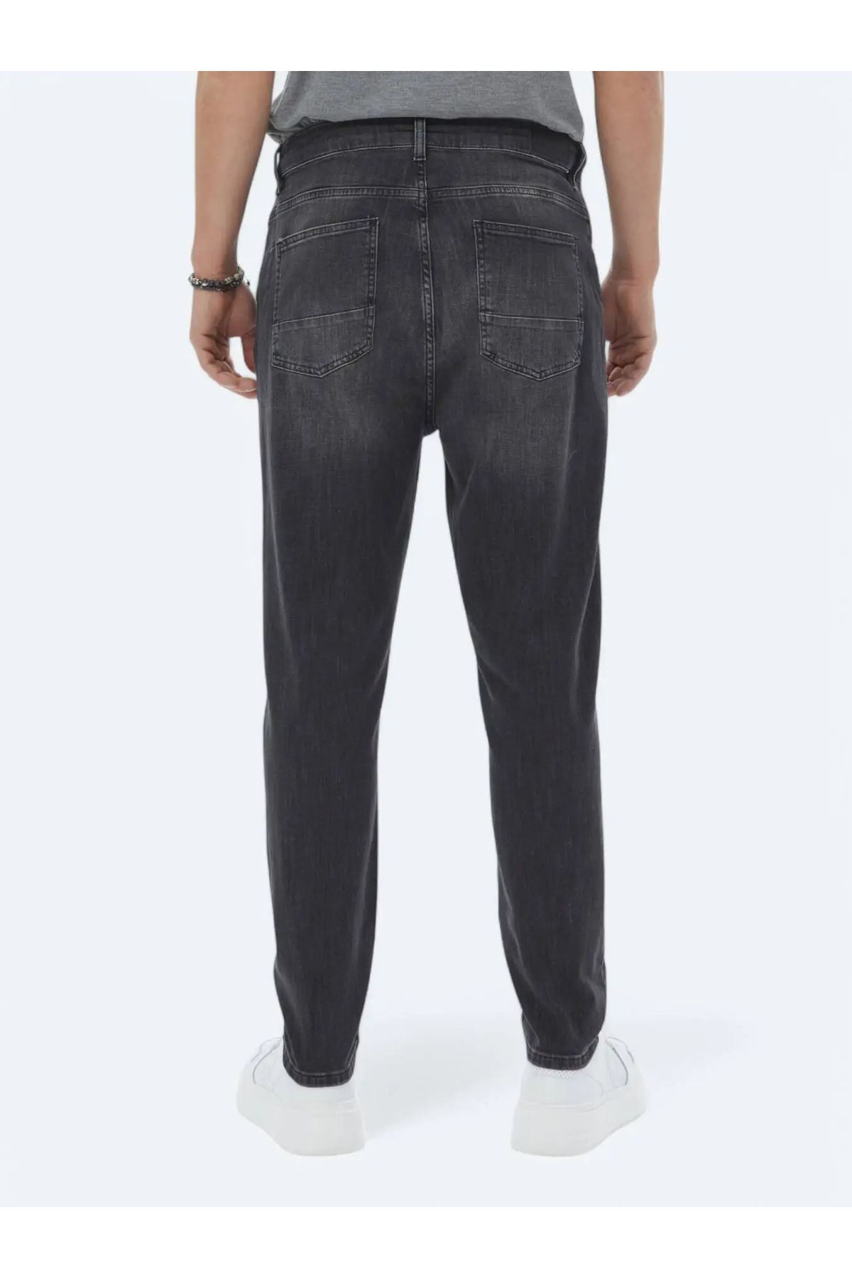 Kip-Blend de bumbac denim antracit - Pantaloni crocodil 5