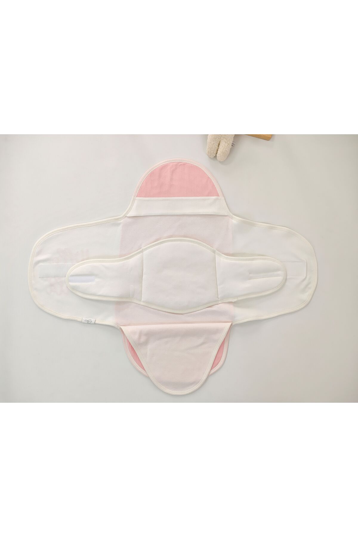 Tomuycuk Pembe Kız Bebek Battaniyesi Kundağı -Uyku Tulumu %100 Pamuklu Ortopedik 0-9ay Hediyelik fotoğrafı 4 (önizleme)