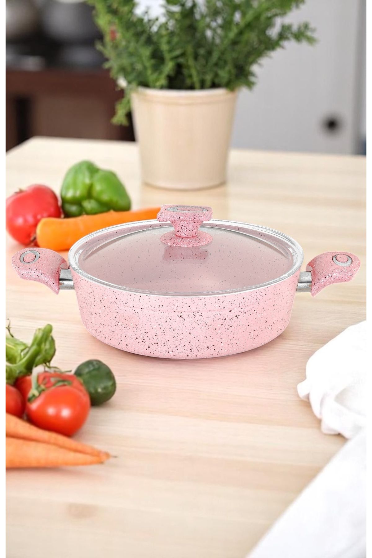 Ulutaş Granit Basık Tencere 32 Cm 5,00 Litre