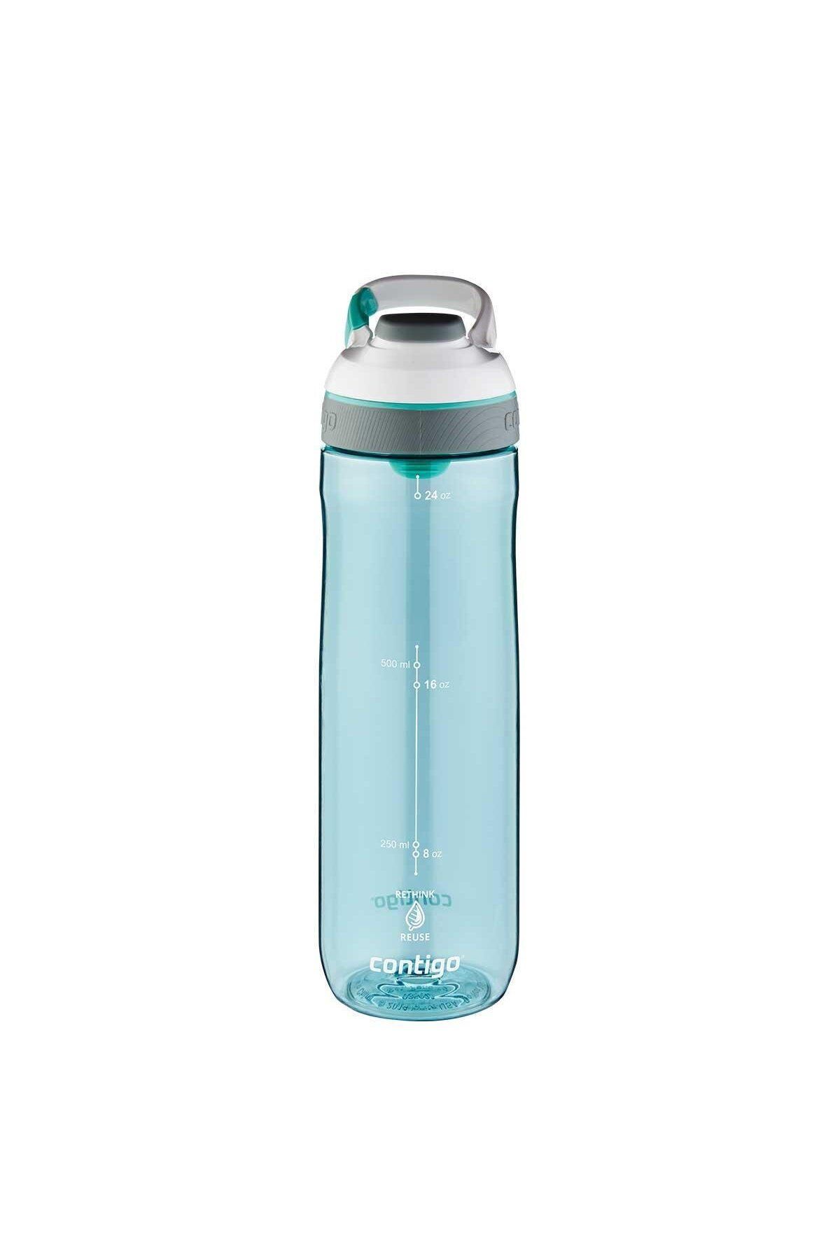 Contigo-Cortland Train Single Handled Bass Inner Lid Water Flask 720ml 2191387 - Grayed Jade 1
