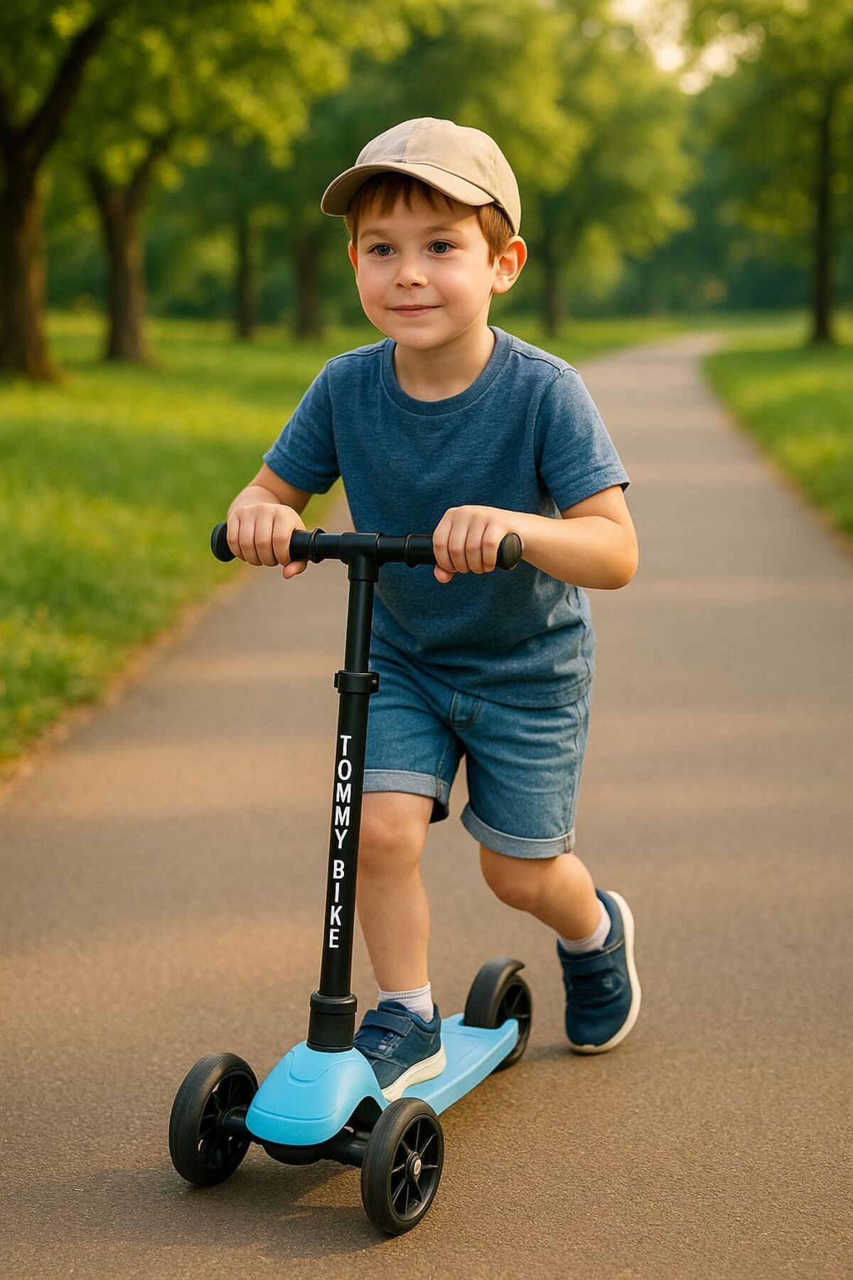 Max 3 Tekerli Scooter Yükseklik Ayarlı Scooter 2 Yaş Çocuk Scooter Işıksız