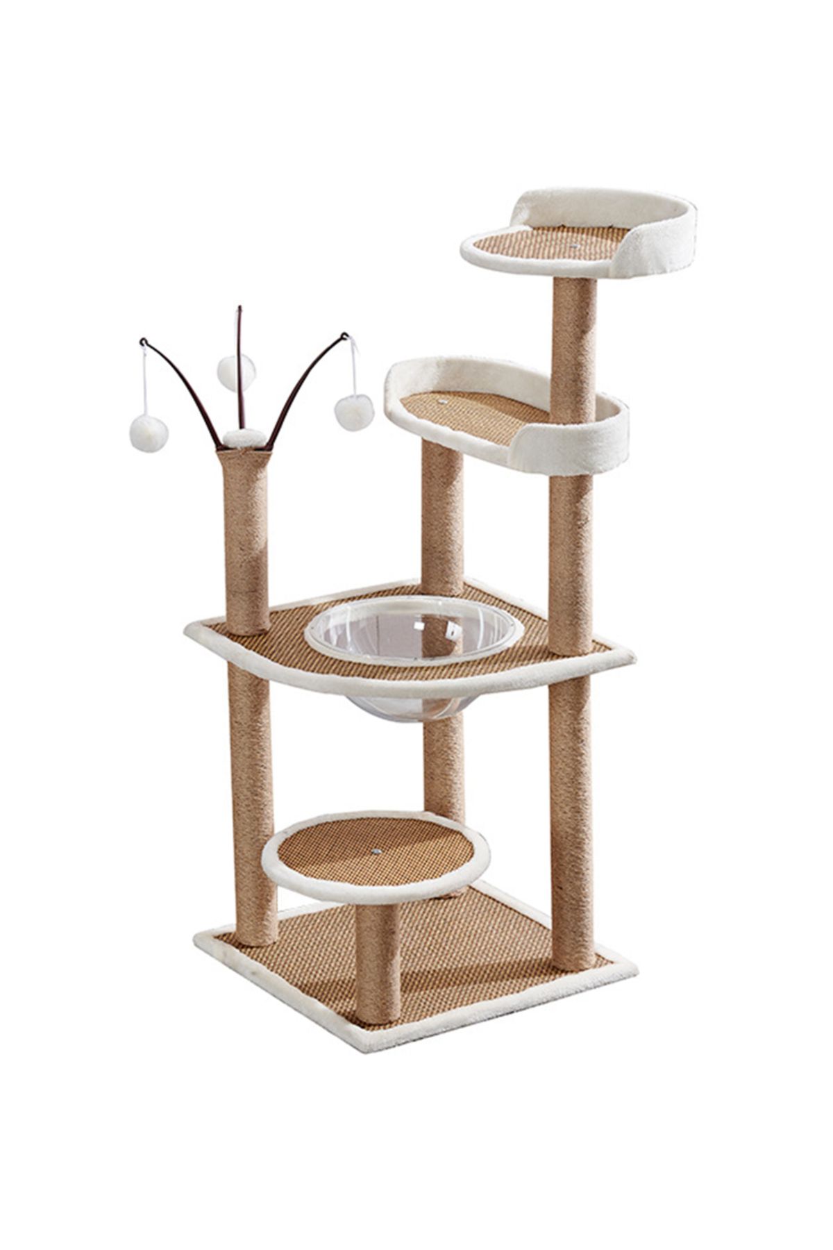 KidLe-Cat Tree Large Cat Nest Four Seasons Universal Cat Climbing Frame Oversized Capsule 2