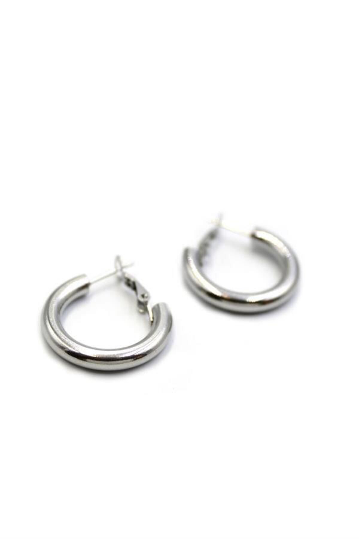 MBB ETİCARET Halka Küpe - 2 cm - Gümüş