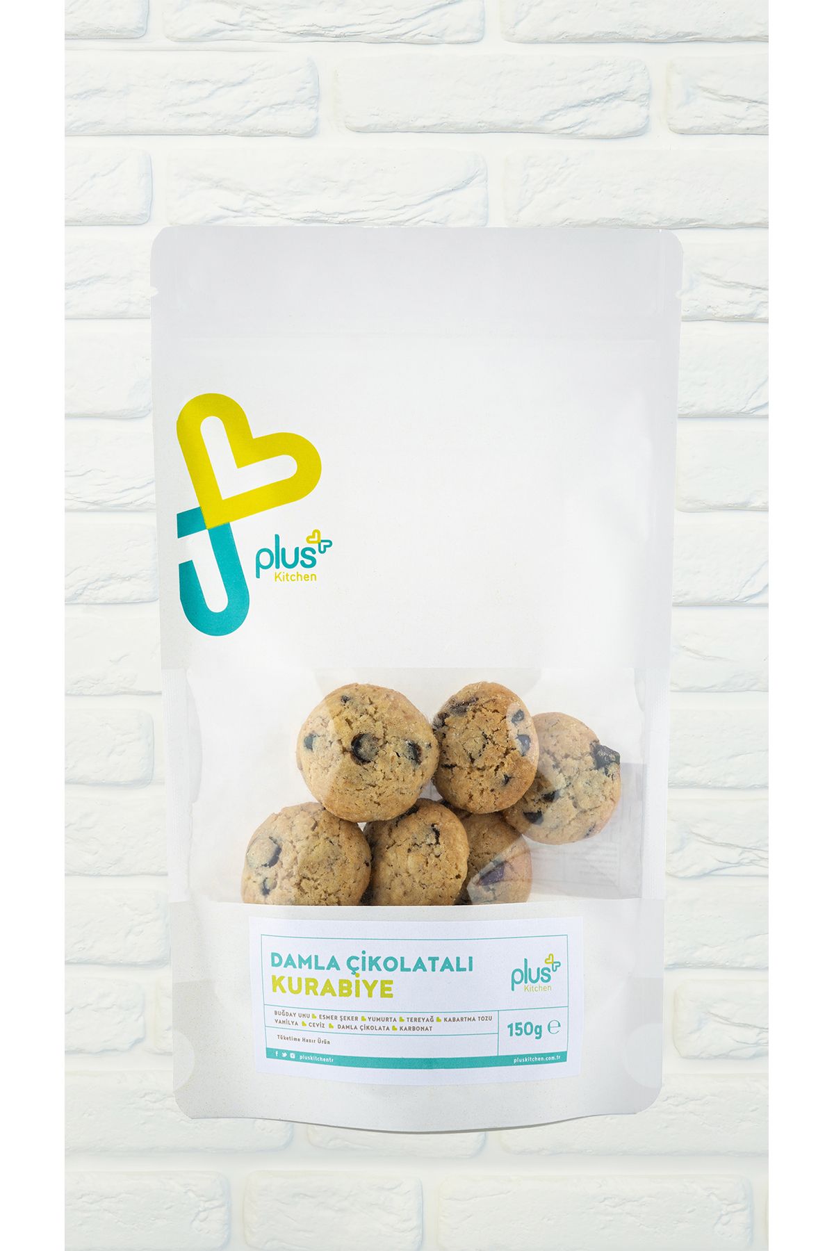 Plus Kitchen Damla Çikolatalı Mini Kurabiye 150 gr
