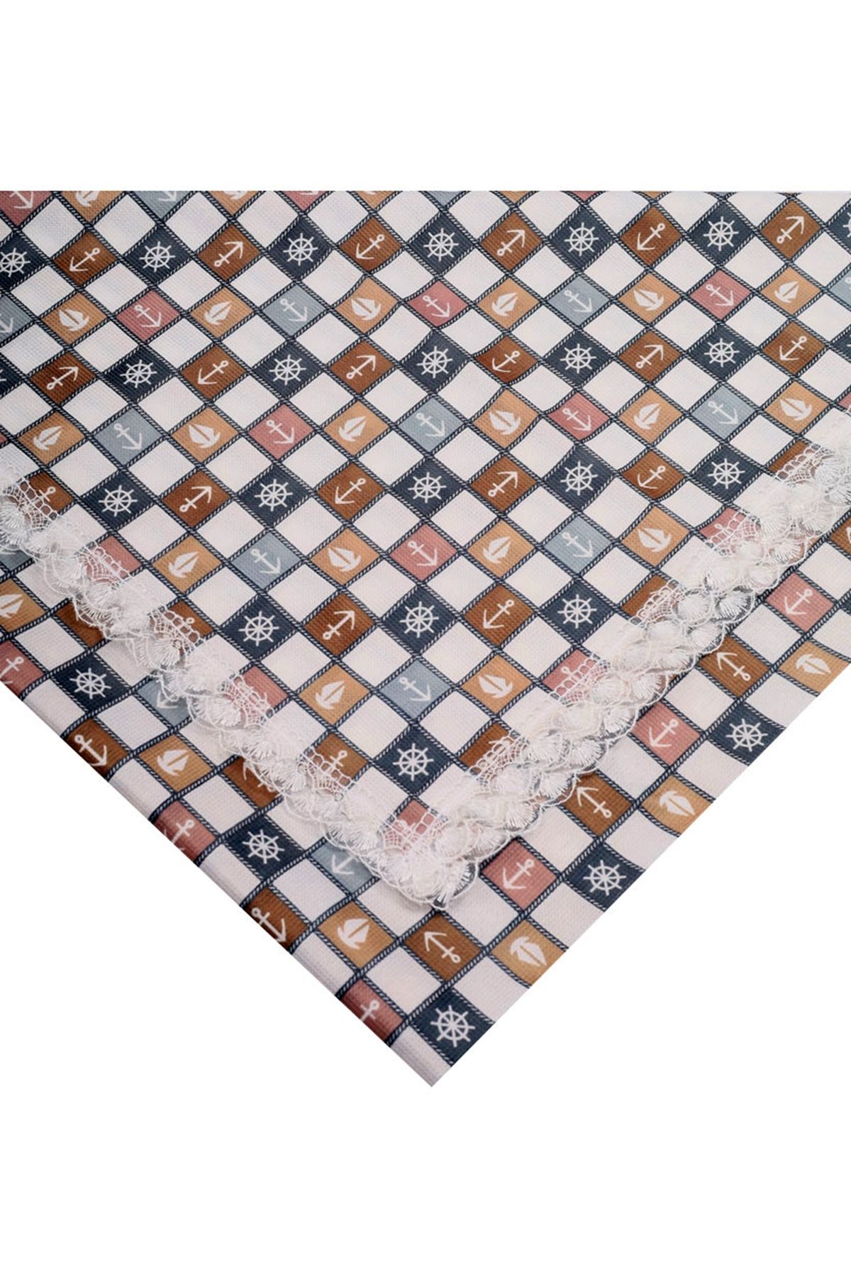 BAYSEM 150 x 150 cm. Güpürlü Dijital Raşel Masa Örtüsü - Sofra Bezi - Renk-25