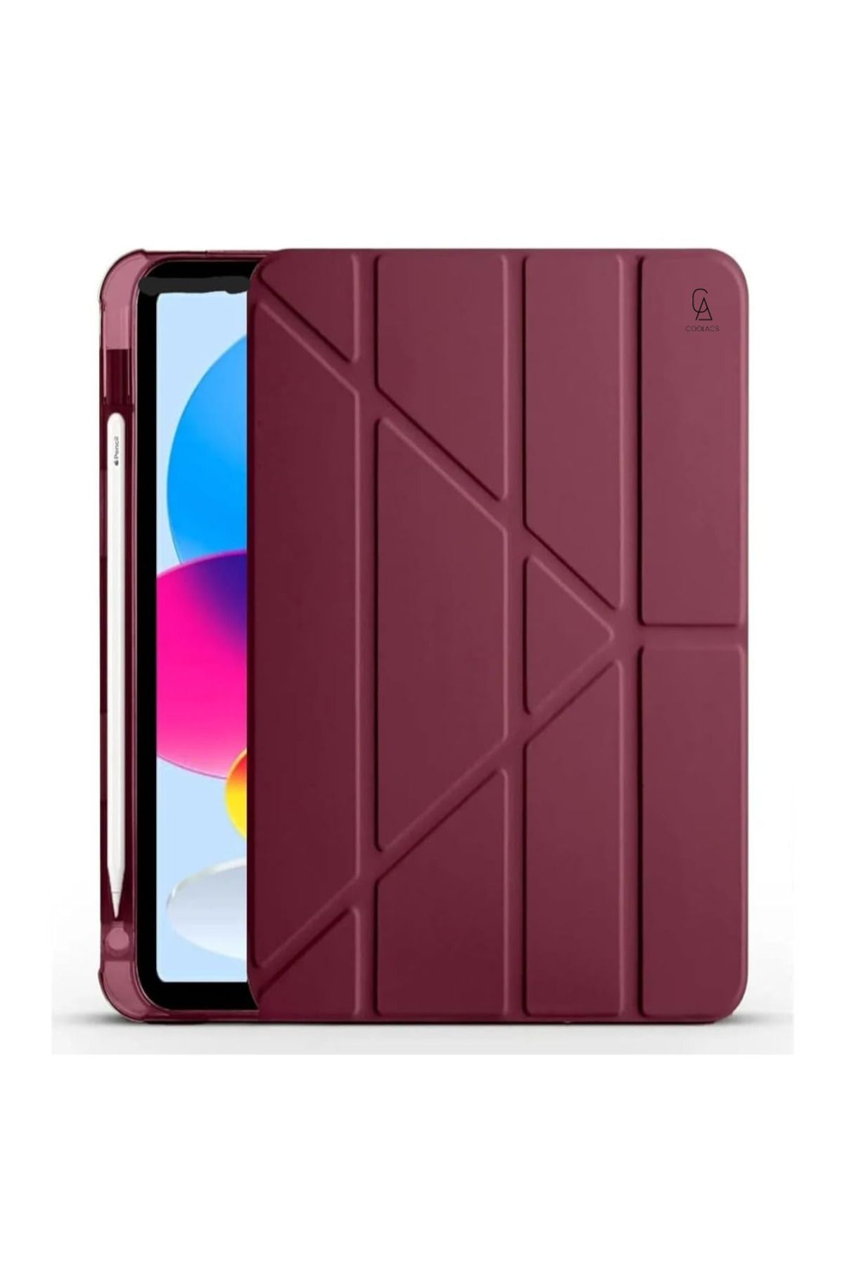 Coolacs Xiaomi Pad 7 11.2 inç Uyumlu Kılıf 3 Farklı Stand Kalemlikli Tri Folding Tablet Kılıfı