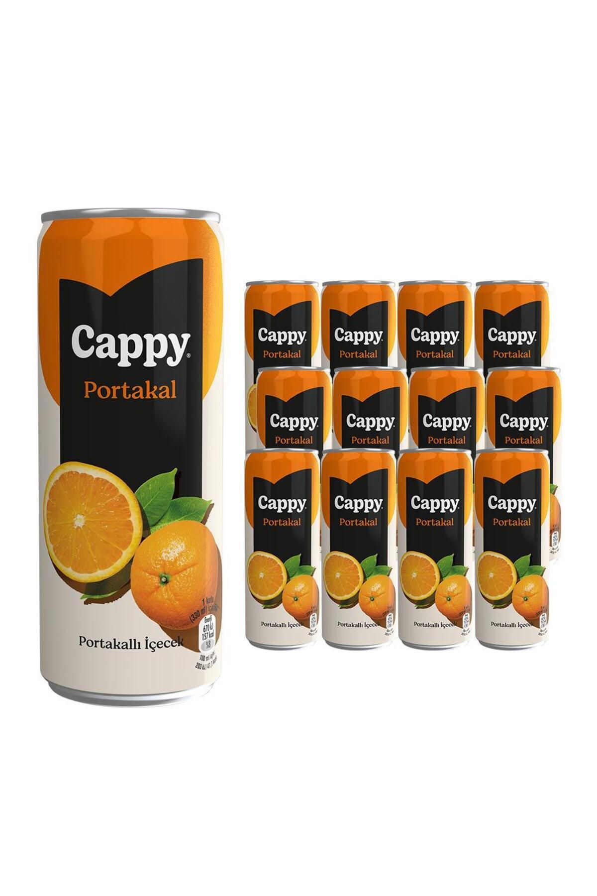 Cappy Bahçe Meyve Suyu Portakal Aromalı 330 ml x 12 Adet