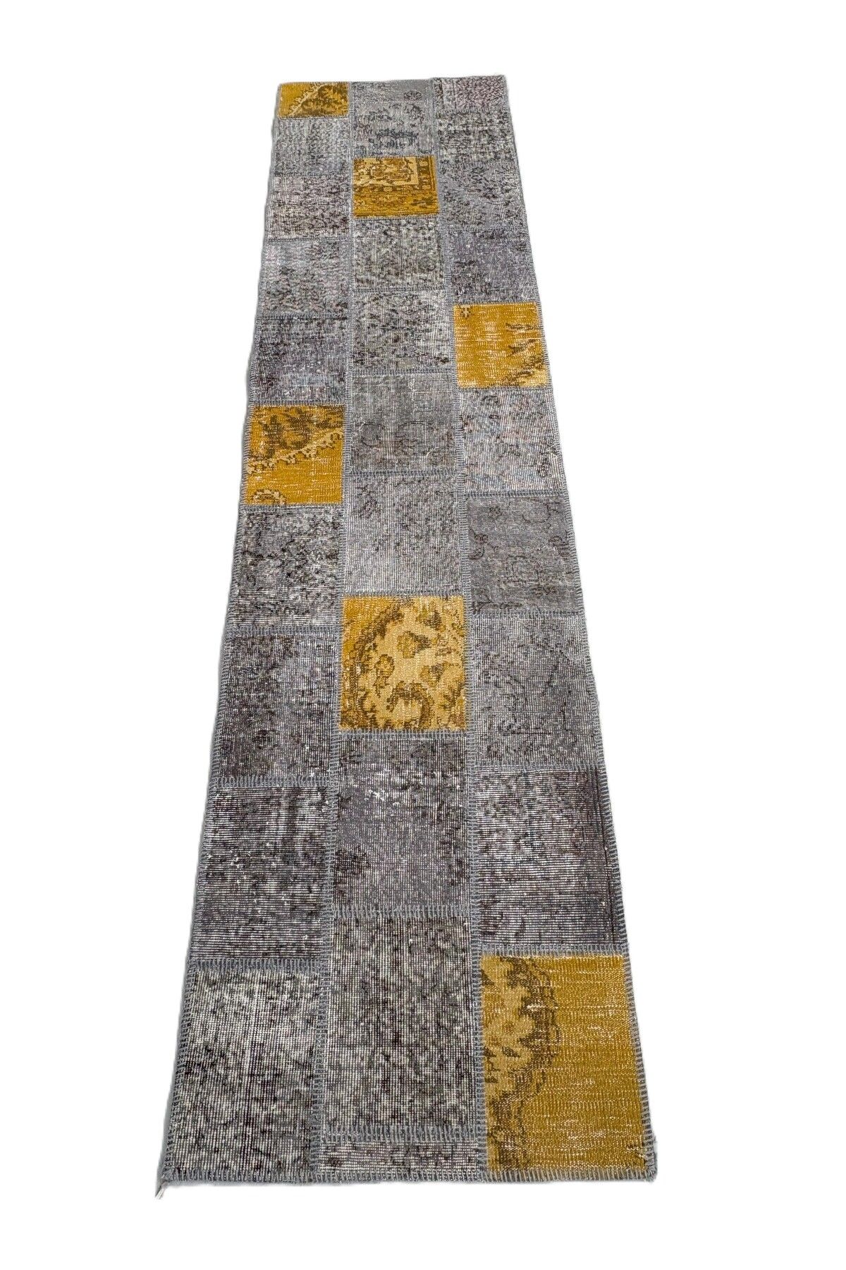 1001Rugs Patchwork El Halı 80 x 350