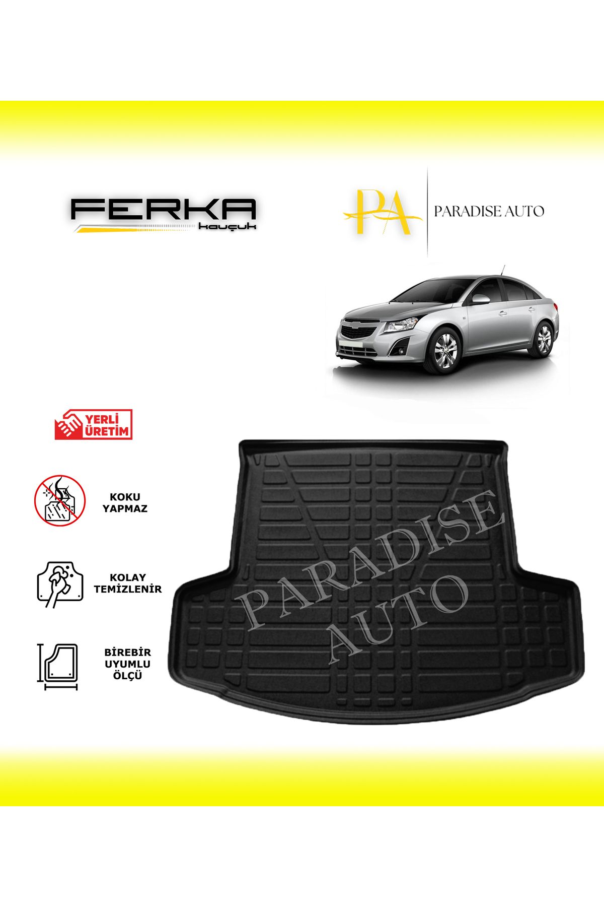 Paradise Auto Chevrolet Cruze Sedan Kalın Stepne 2013-2019 Bagaj Havuzu