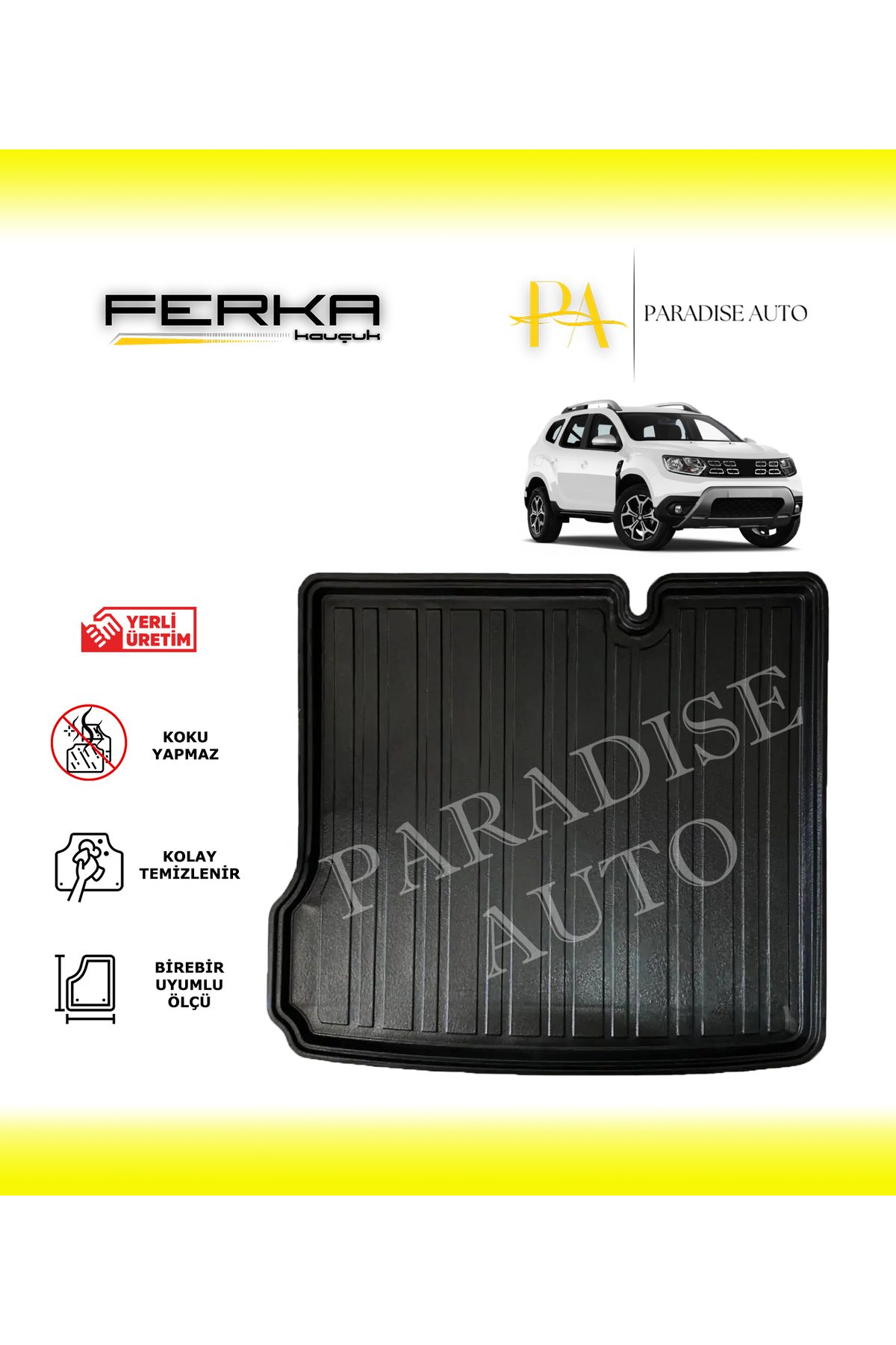 Paradise Auto Dacia Duster 2018 ve Üstü Bagaj Havuzu