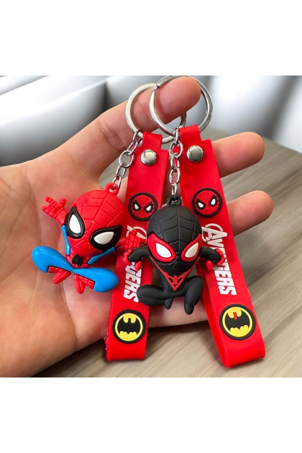 Glitterring 2 Lİ SPİDERMAN ANAHTARLIK VE ÇANTA AKSESUARI SETİ