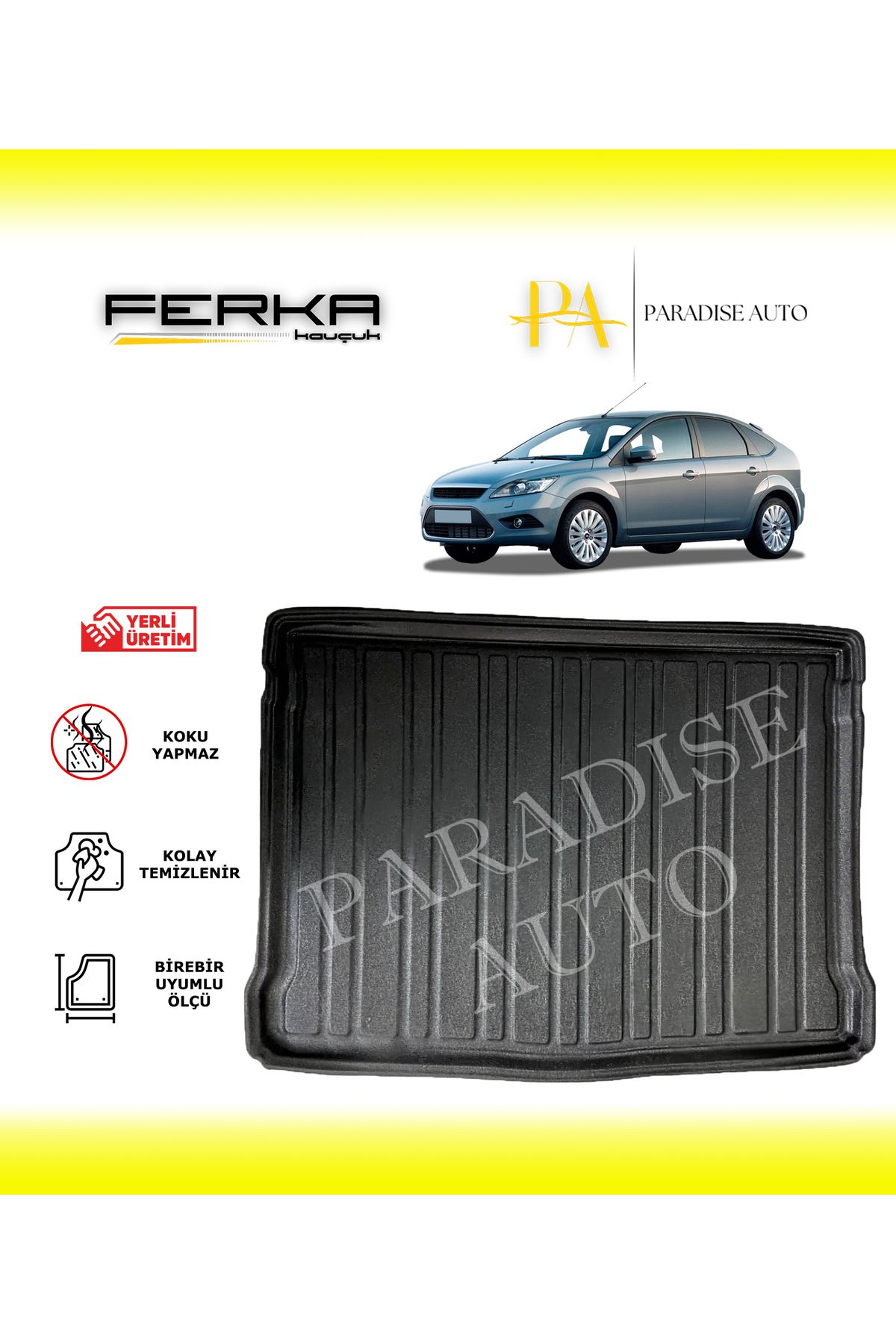 Paradise Auto Ford Focus HB İnce Stepneli 2005-2011 Bagaj Havuzu