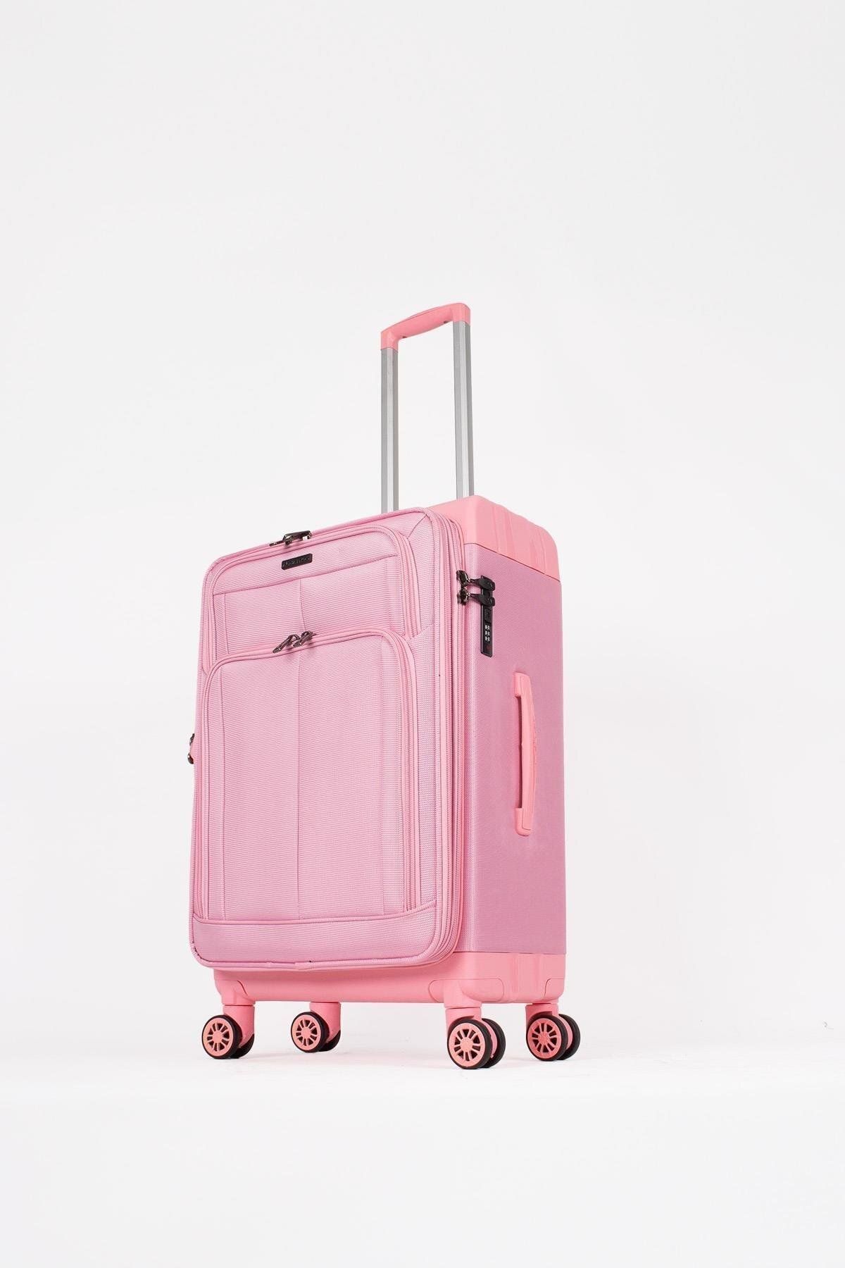 ALBATROS Hybrid Pembe Valiz Orta Boy