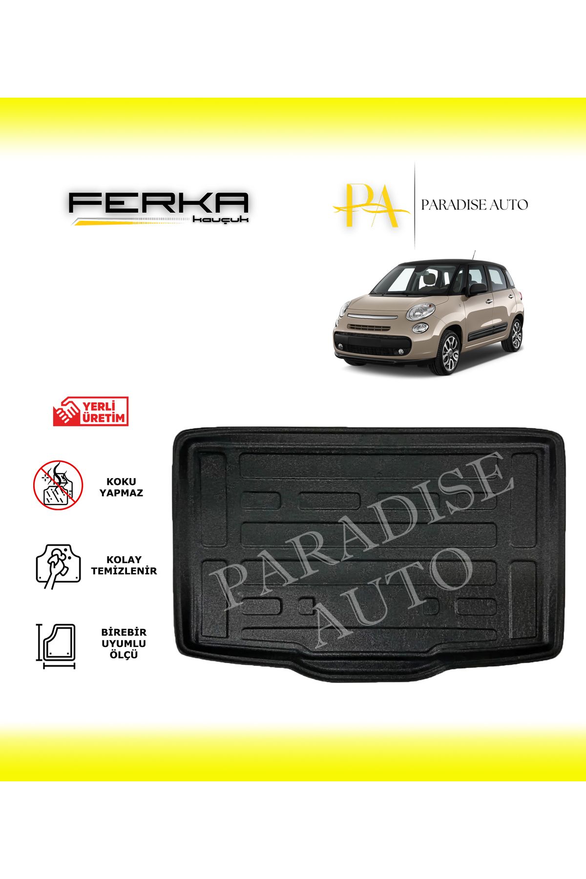 Paradise Auto Fiat 500L HB 5 Kapılı 2014 ve Üstü Bagaj Havuzu