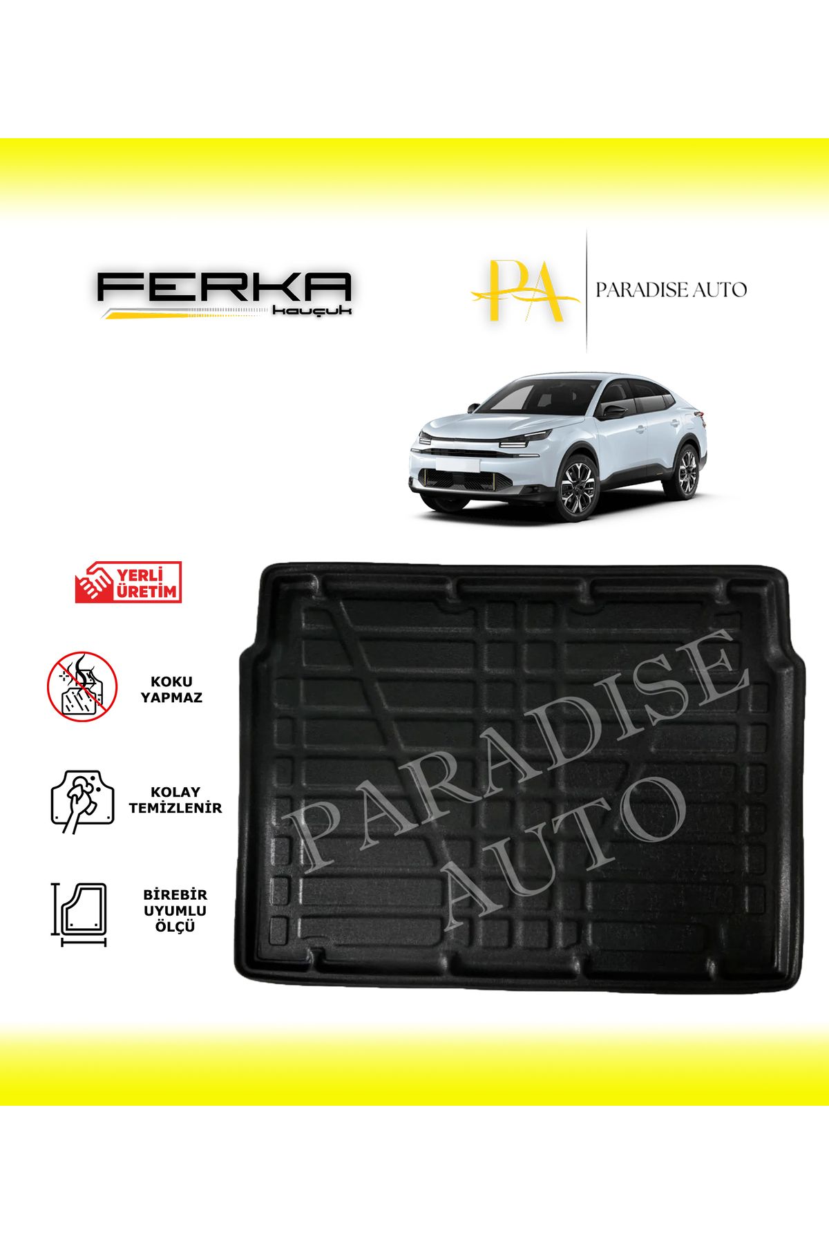 Paradise Auto Citroen E-C4 Üst Kademe 2022 ve Üstü Bagaj Havuzu