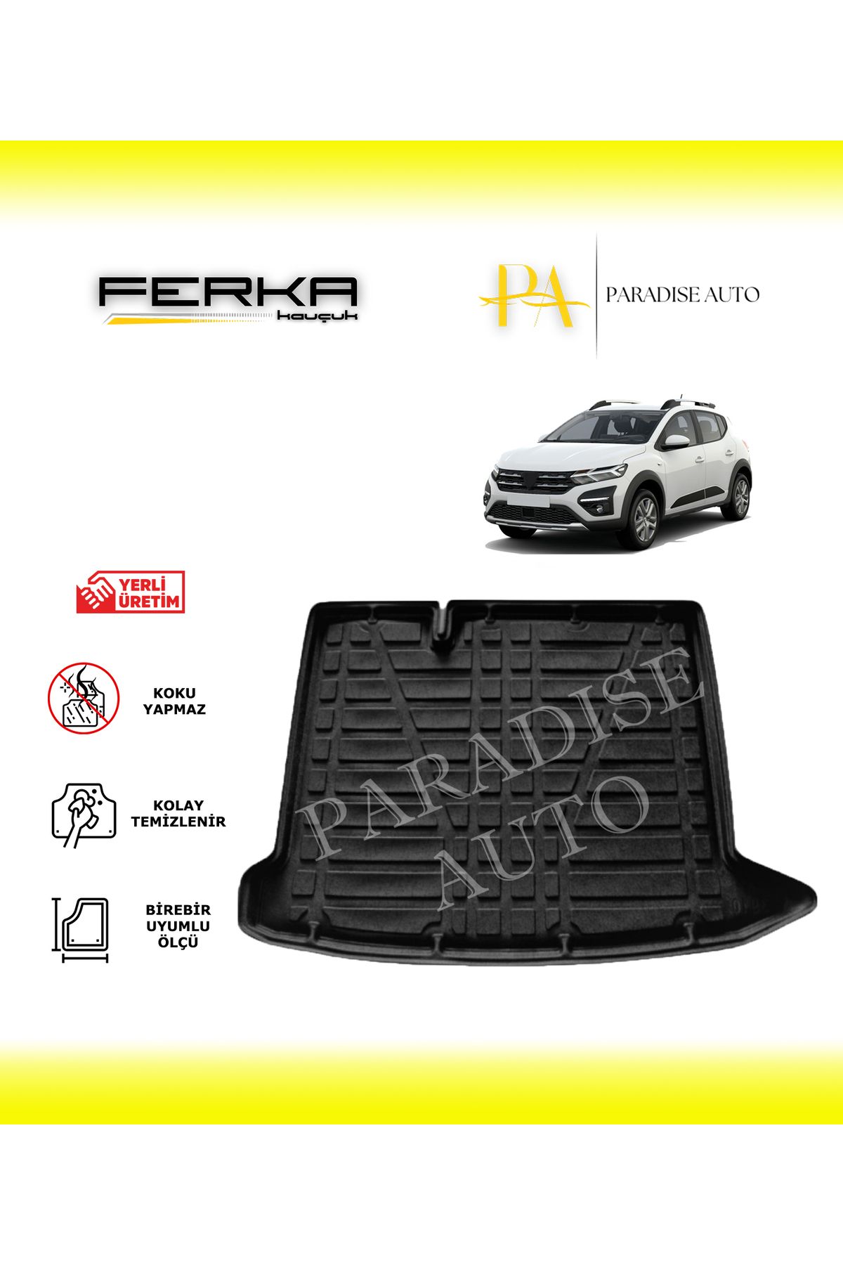 Paradise Auto Dacia Sandero 2021 ve Üstü Bagaj Havuzu