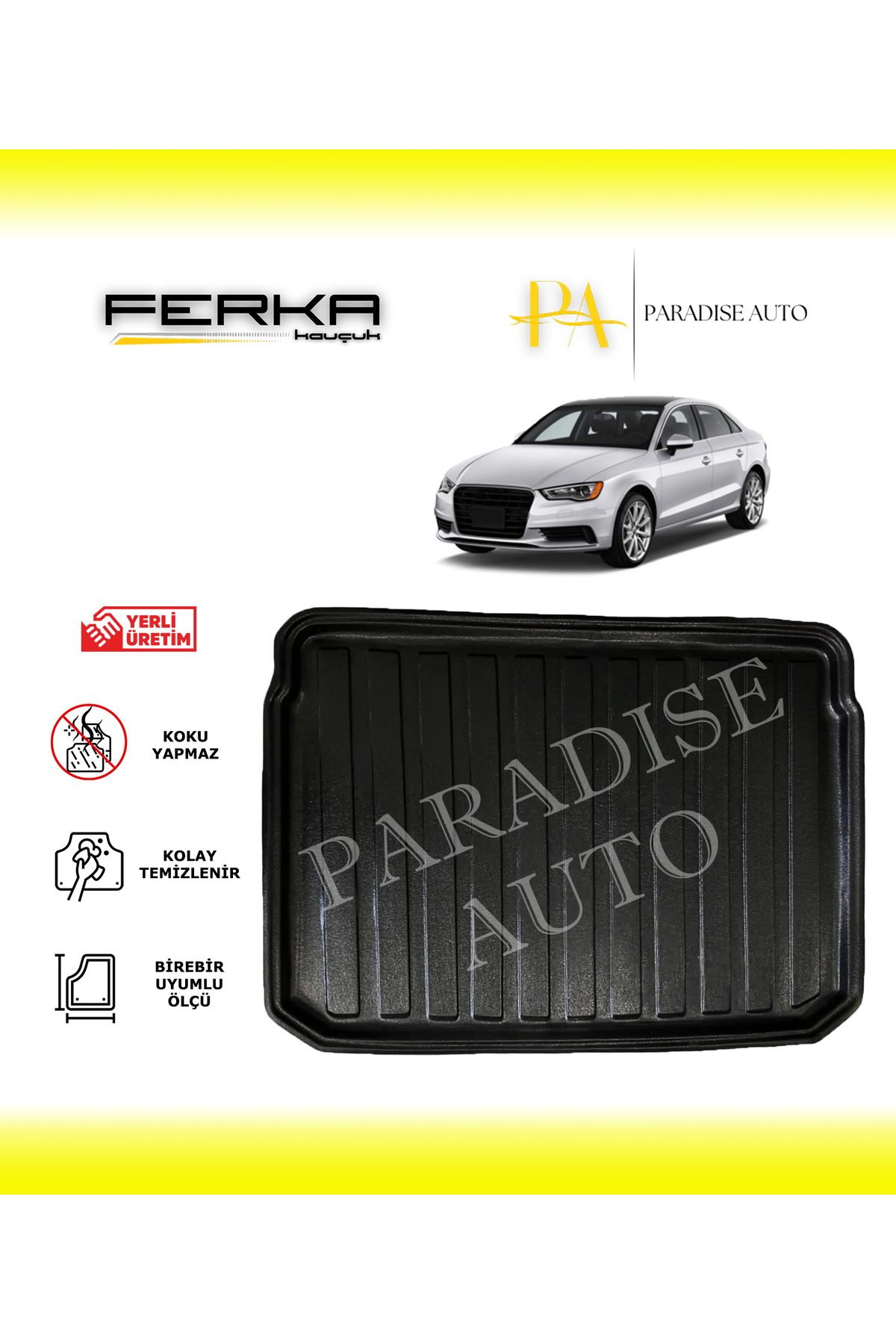 Paradise Auto Audi A3 Sedan 2013-2020 Bagaj Havuzu
