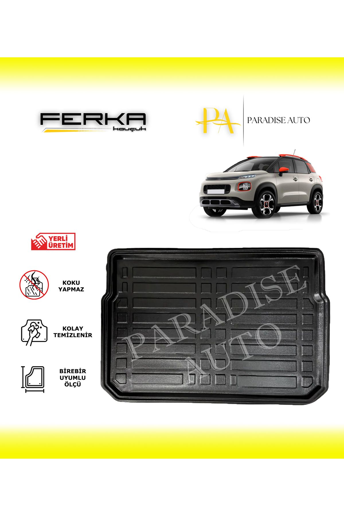 Paradise Auto Citroen C3 HB 5 Kapı 2017-2021 Bagaj Havuzu
