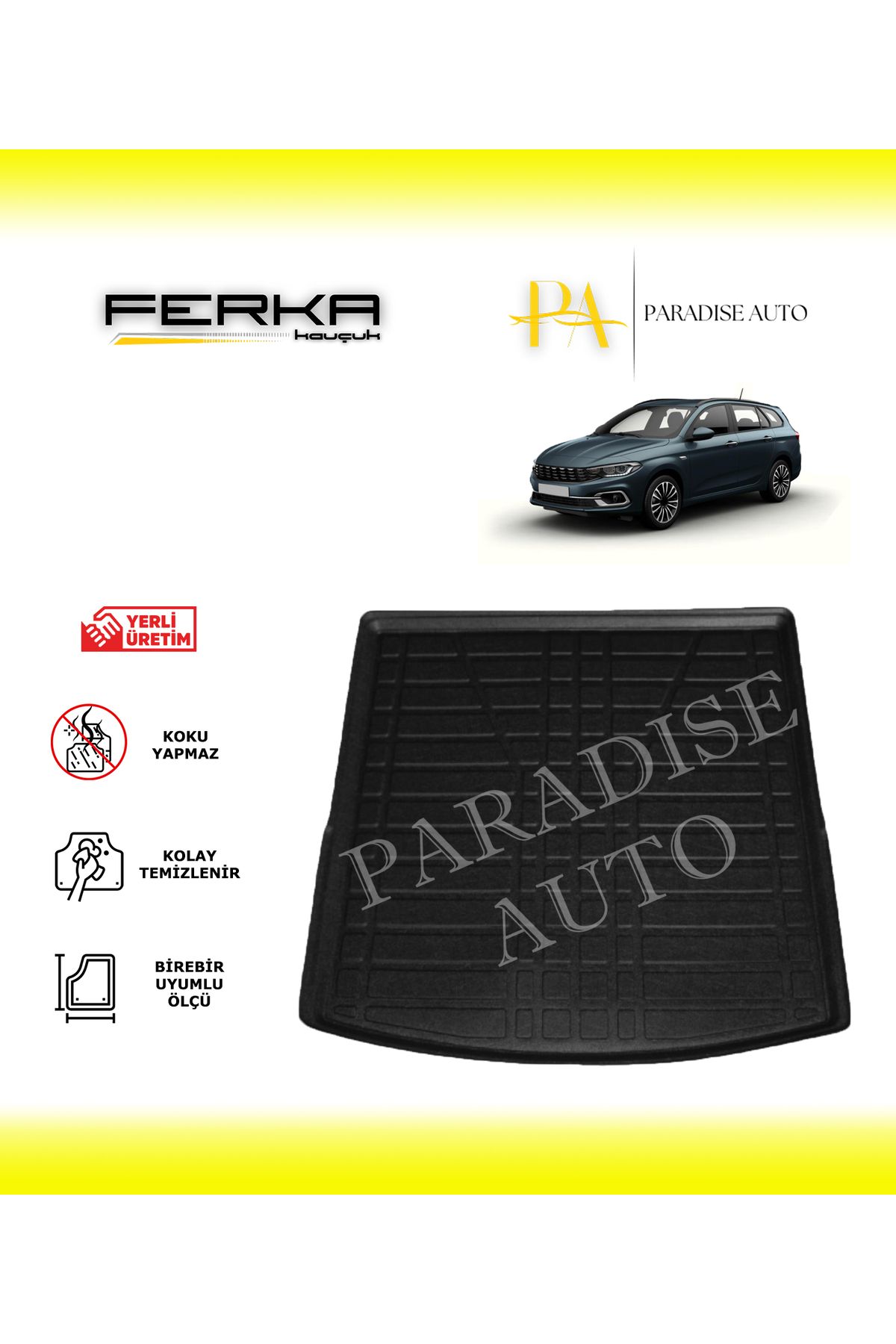 Paradise Auto Fiat Egea Stationwagon Üst Kademe 2015 ve Üstü Bagaj Havuzu