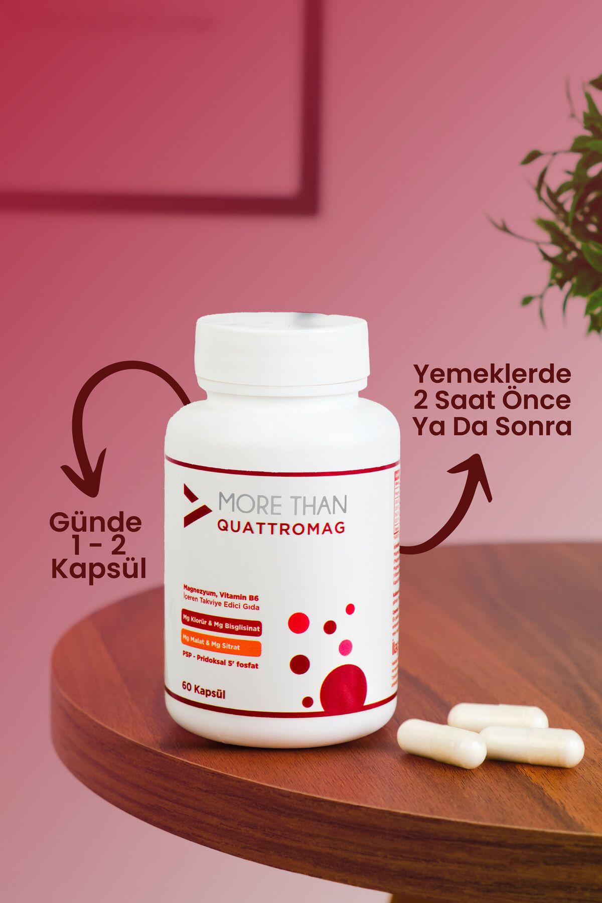 MORE THAN-Quattromag Magnesium Complex 60 Capsules 3