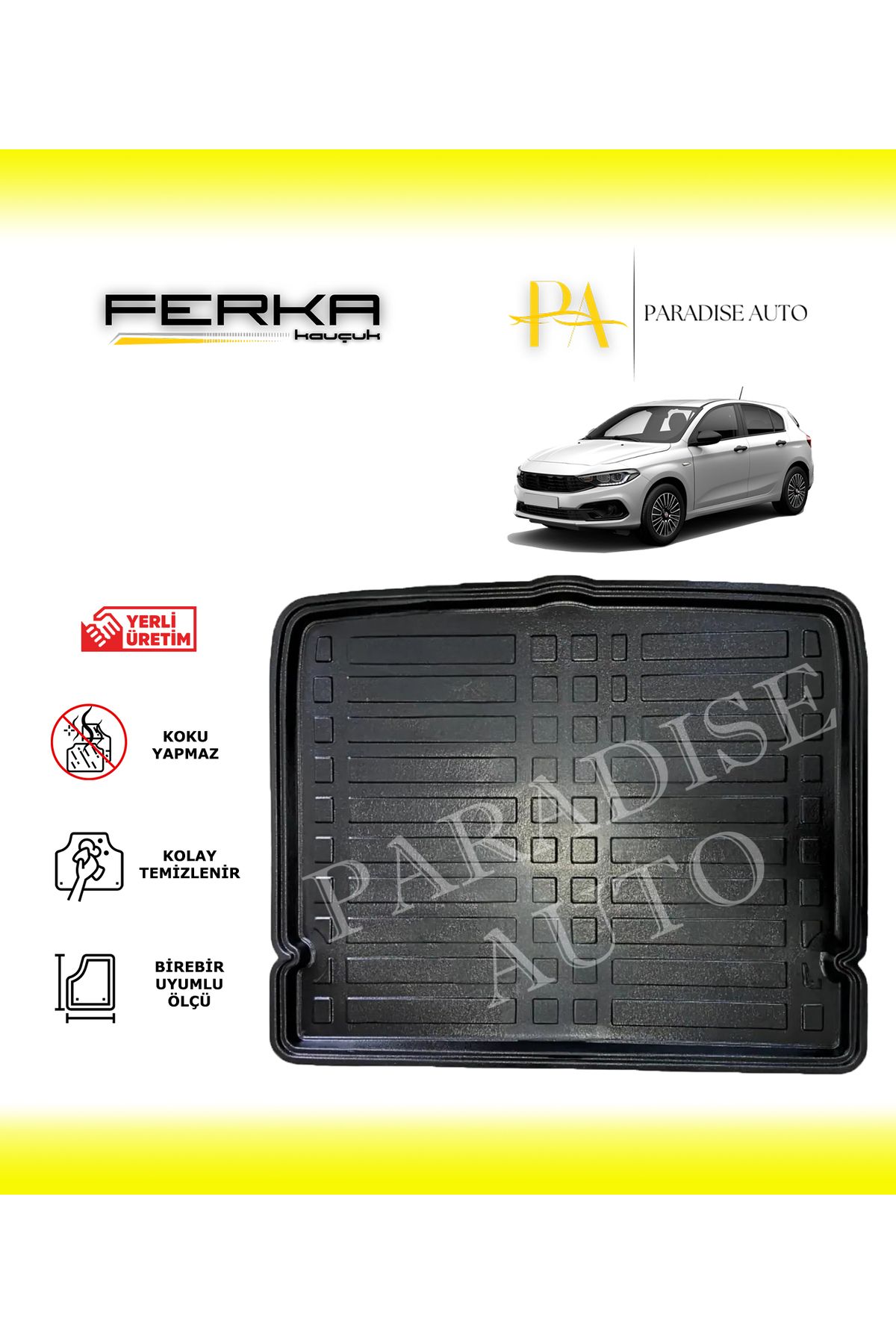 Paradise Auto Fiat Egea HB 2015 ve Üstü Bagaj Havuzu