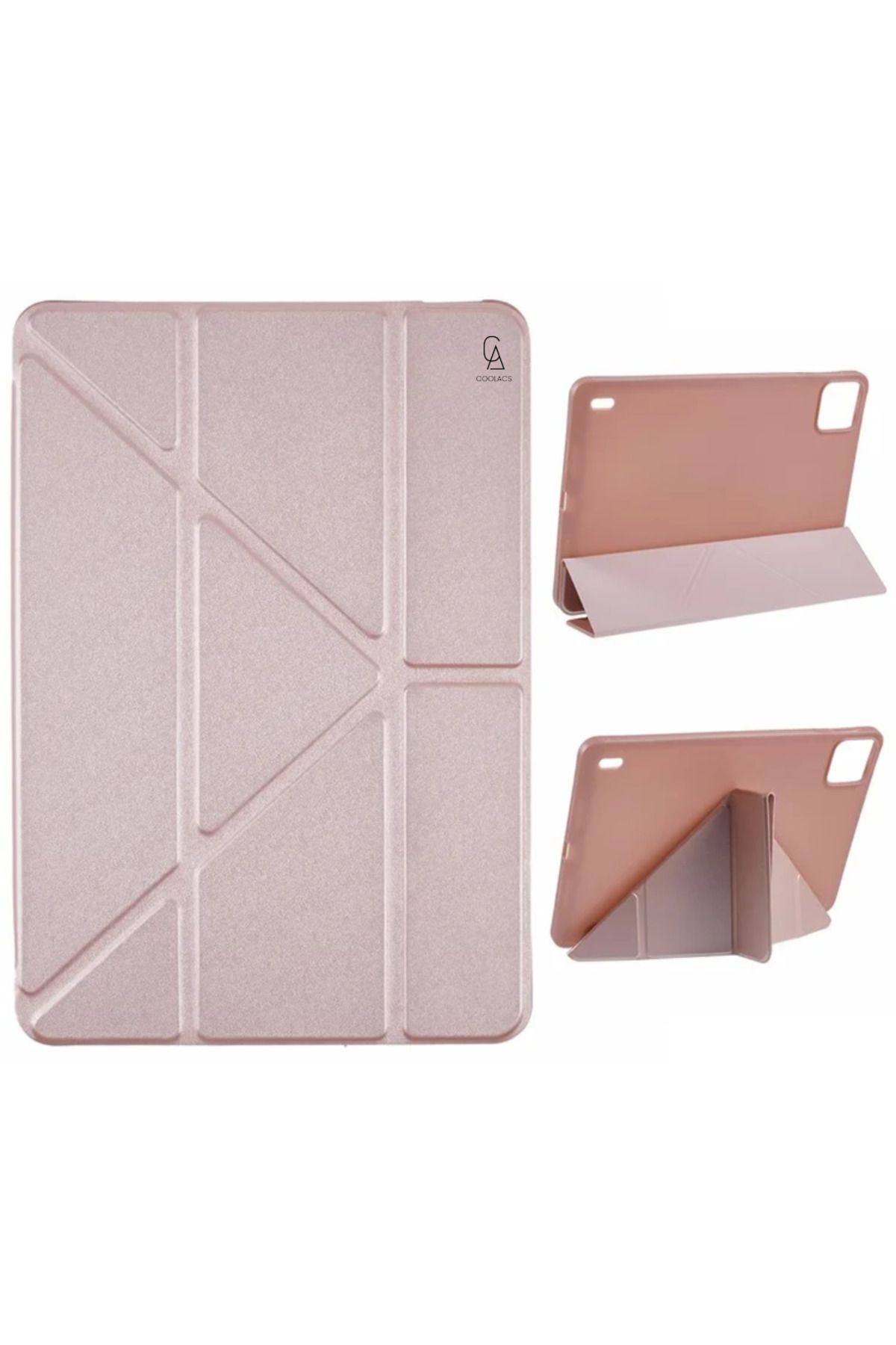 Coolacs Xiaomi Pad 7 11.2 inç Uyumlu Kılıf 3 Farklı Stand Kalemlikli Tri Folding Tablet Kılıfı