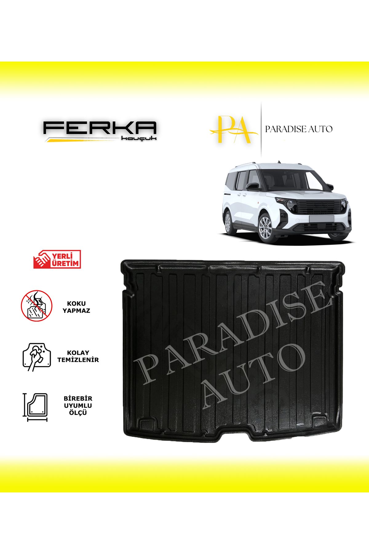 Paradise Auto Ford Courier 2024 ve Üstü Bagaj Havuzu