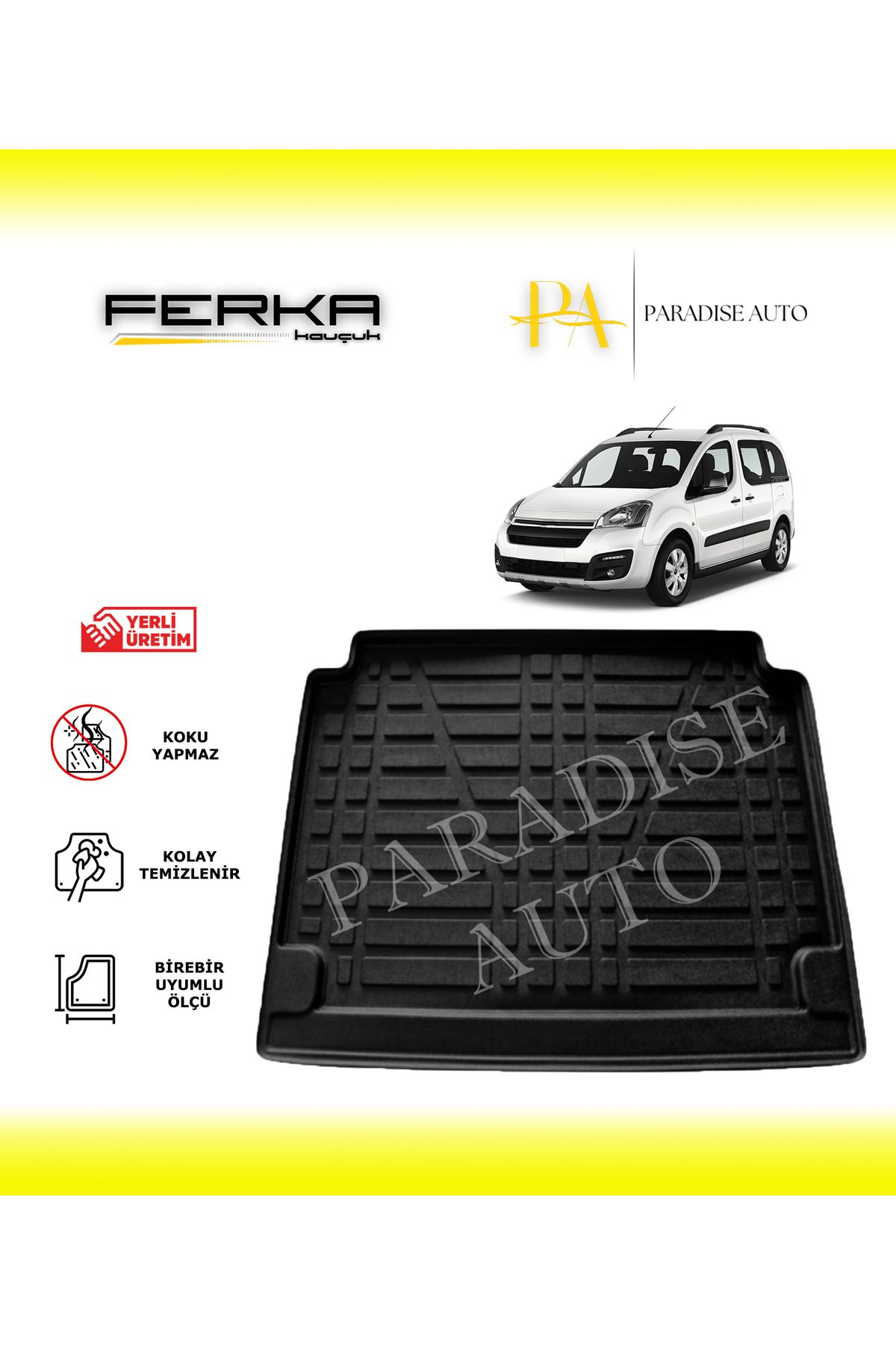 Paradise Auto Citroen Berlingo Combi SX 2008-2019 Bagaj Havuzu